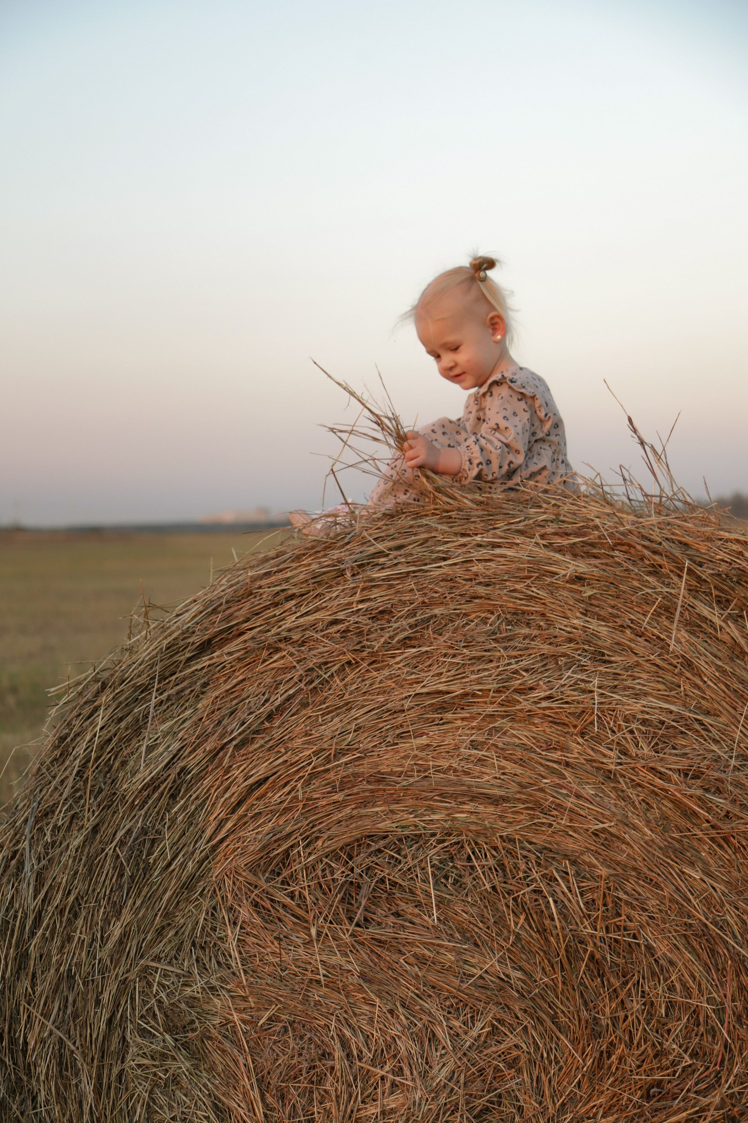 Мама с детьми в поле стога. Диана Николаева — фотограф город Балашиха