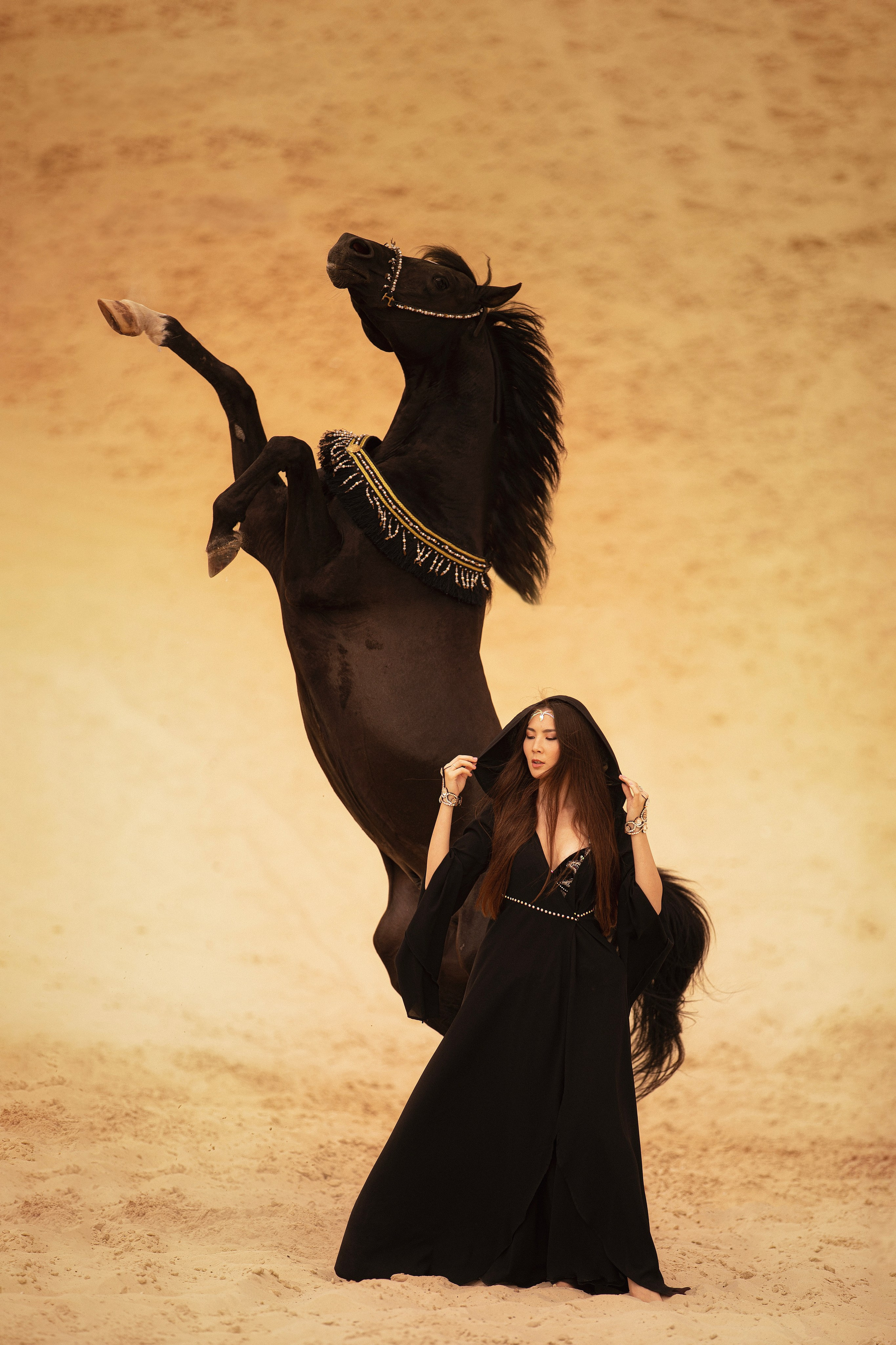 Восточная фотосессия с конем. Женский и свадебный фотограф в Москве Елена Тараскина