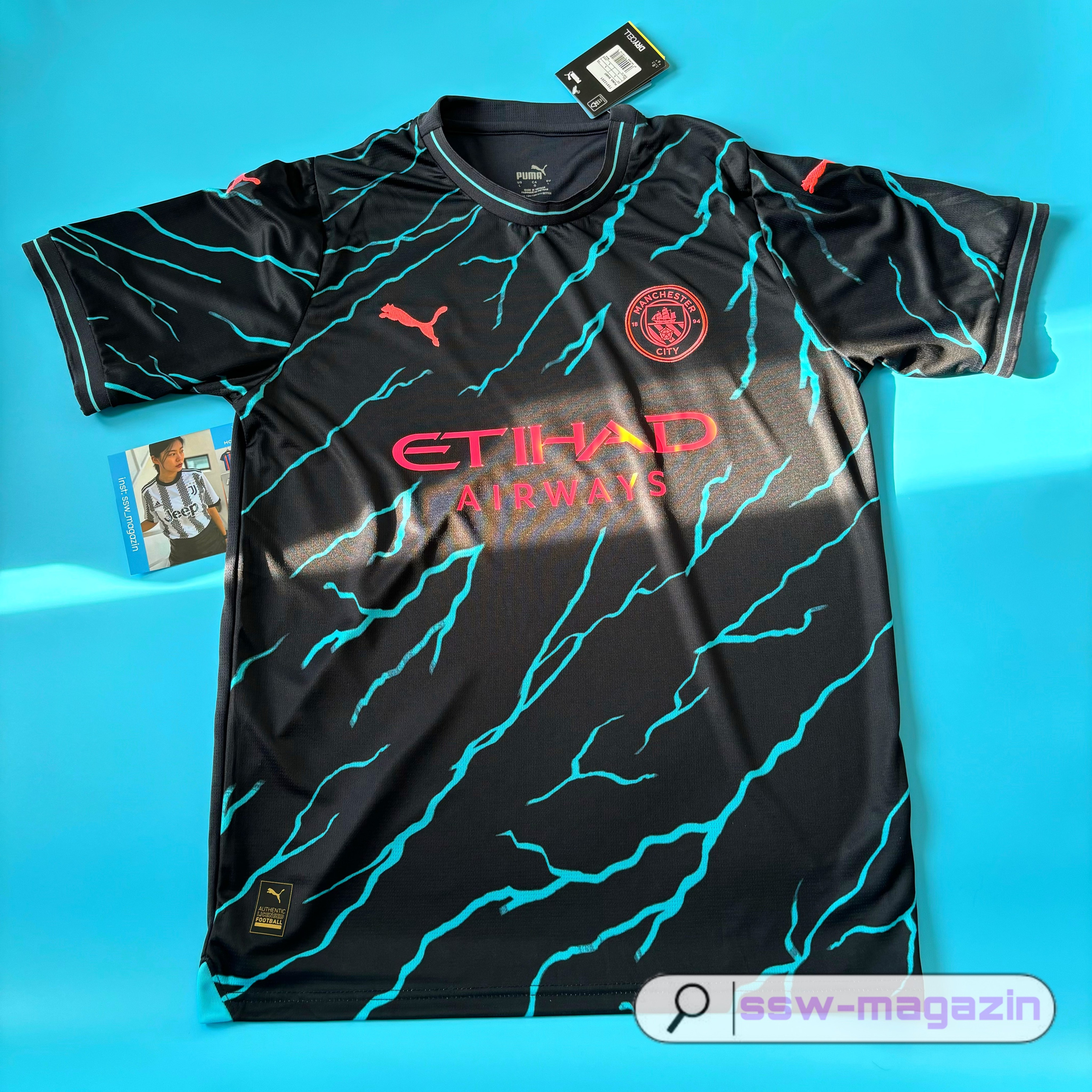 Джерси Manchester City молния 2023-2024 купить. Футбольный магазин — ssw_magazin