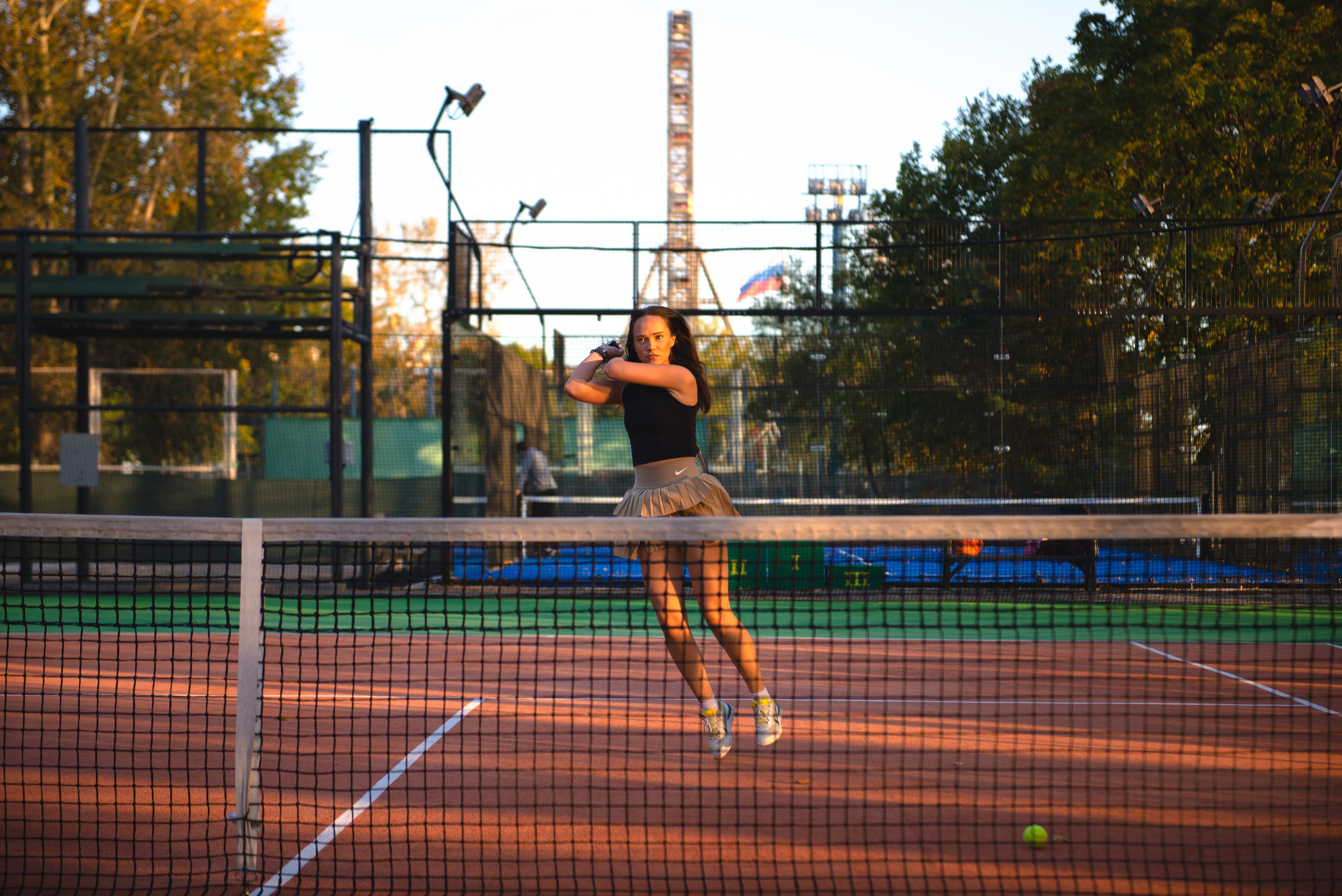 На теннисном корте. Модель Олеся. Фотограф в Хабаровске