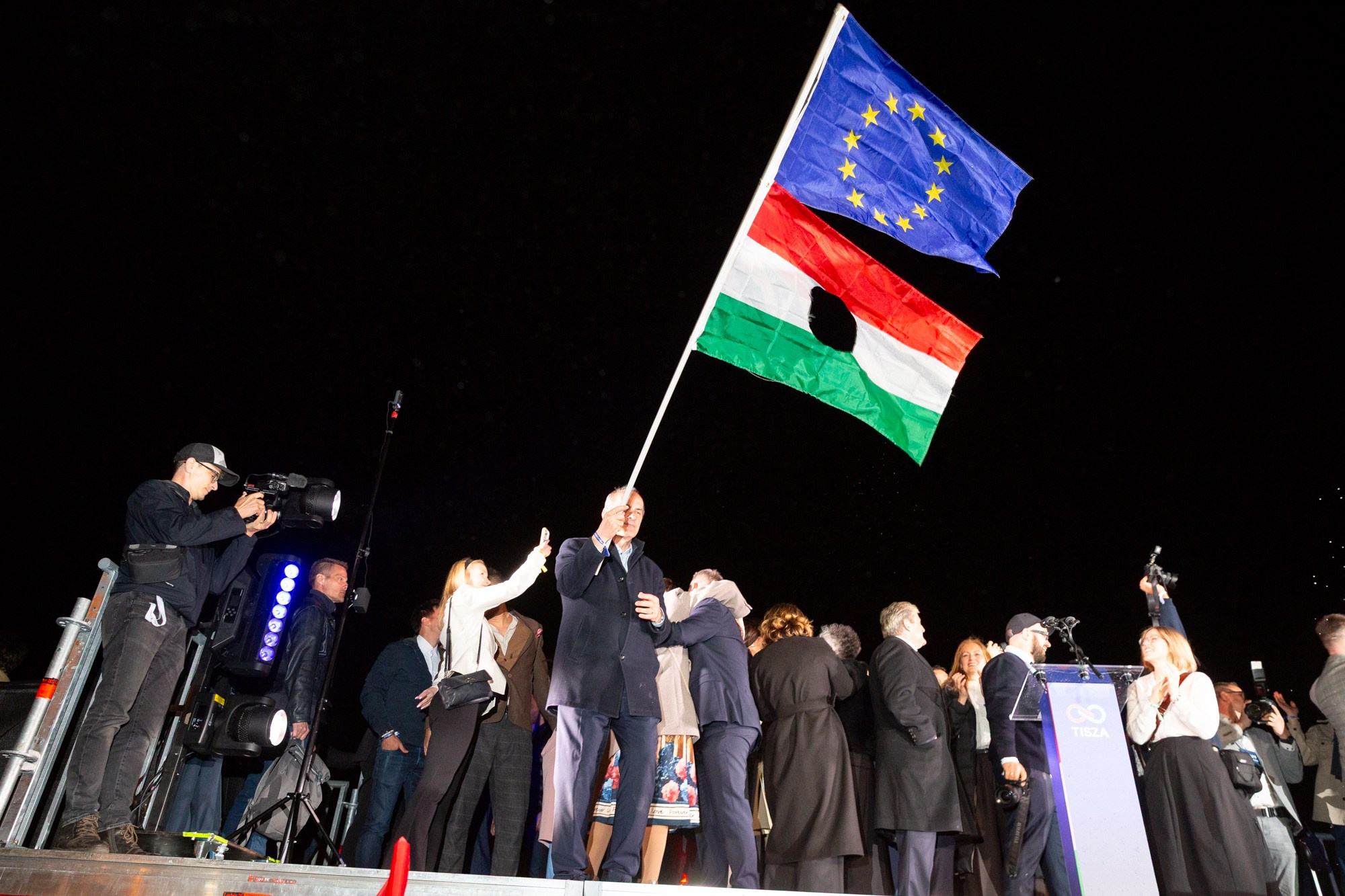 TISZA Victory Night, Hungary 2026. Photographer in Budapest — Yura Knyazev
