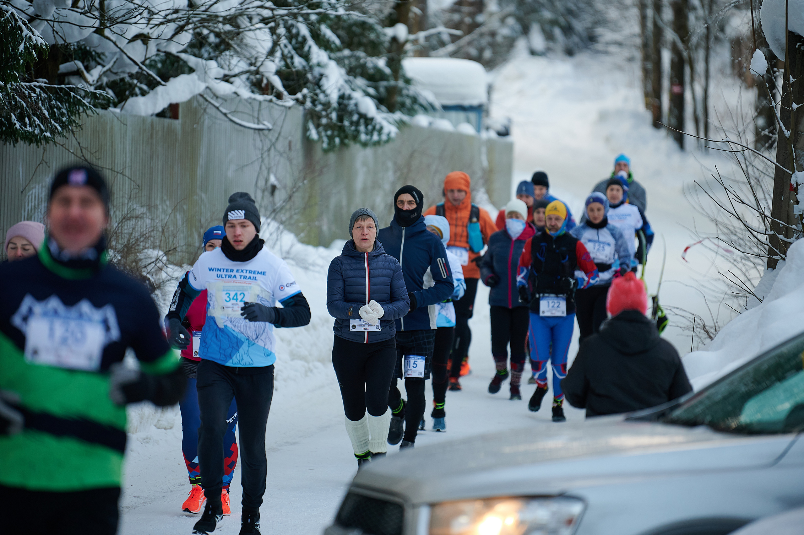 Фоторепортаж спортивных соревнований по бегу в Ленинградской области