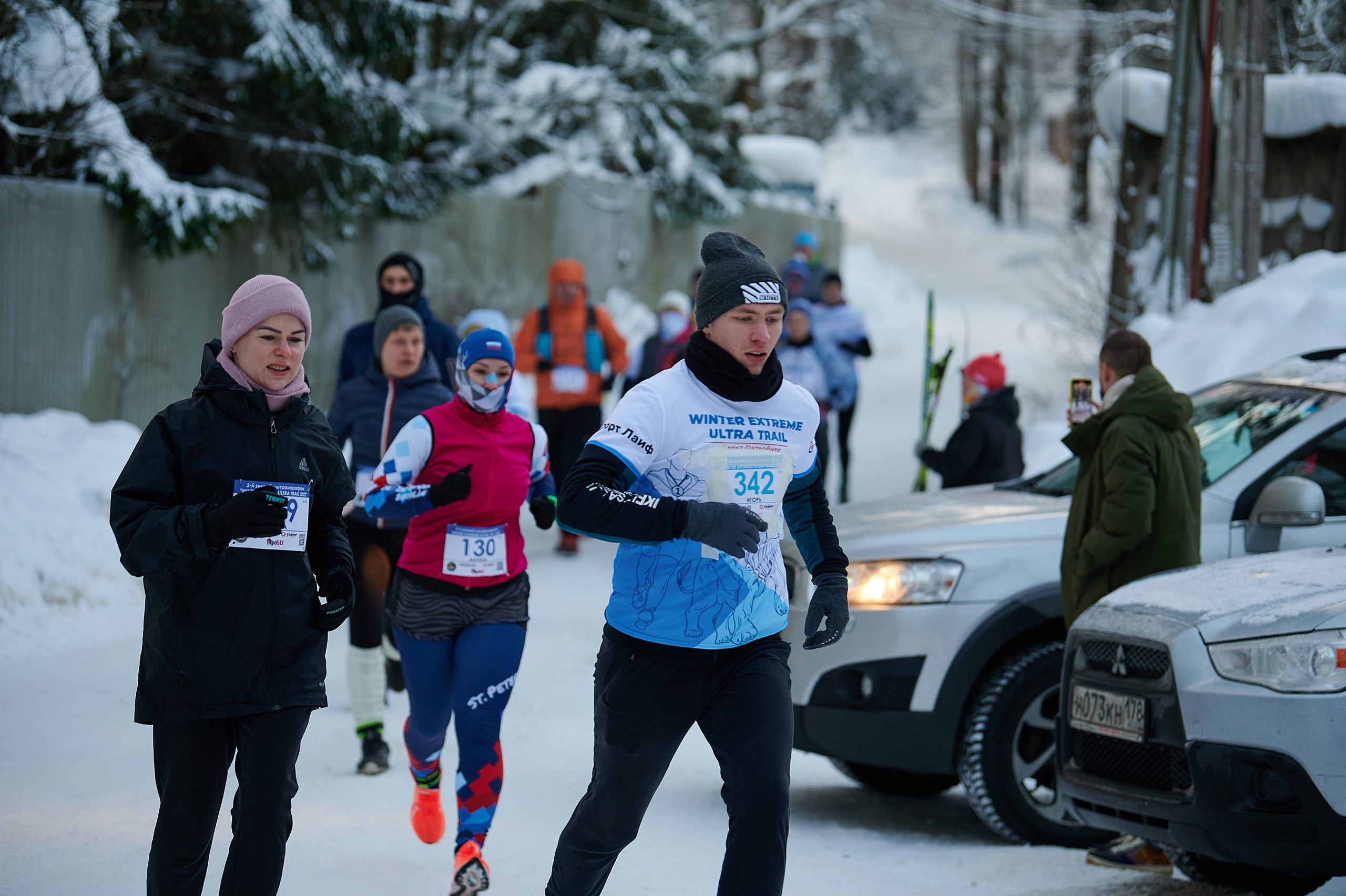 Фоторепортаж спортивных соревнований по бегу в Ленинградской области