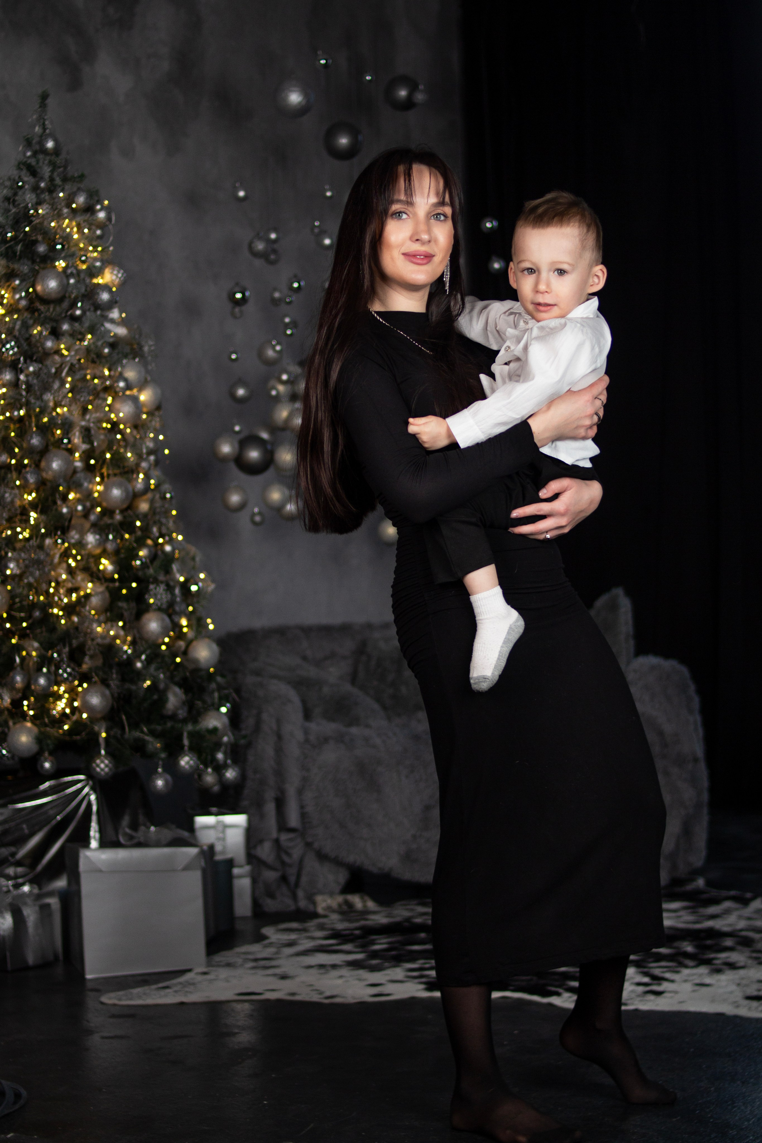 Новогодняя семейная фотосессия. Фотостудия Гранд в Санкт-Петербурге