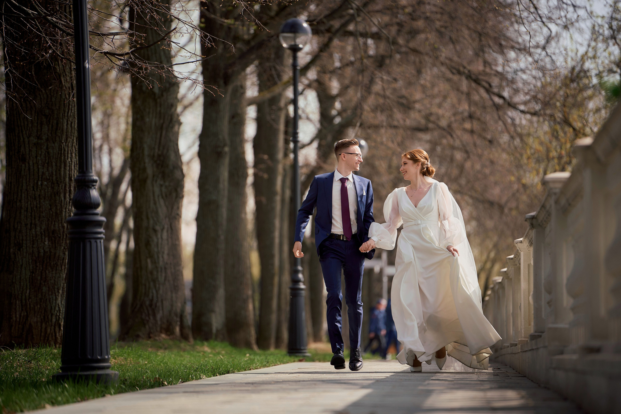 Свадебная Фотосессия в Савёловском ЗАГС и парке Речного Вокзала Москвы