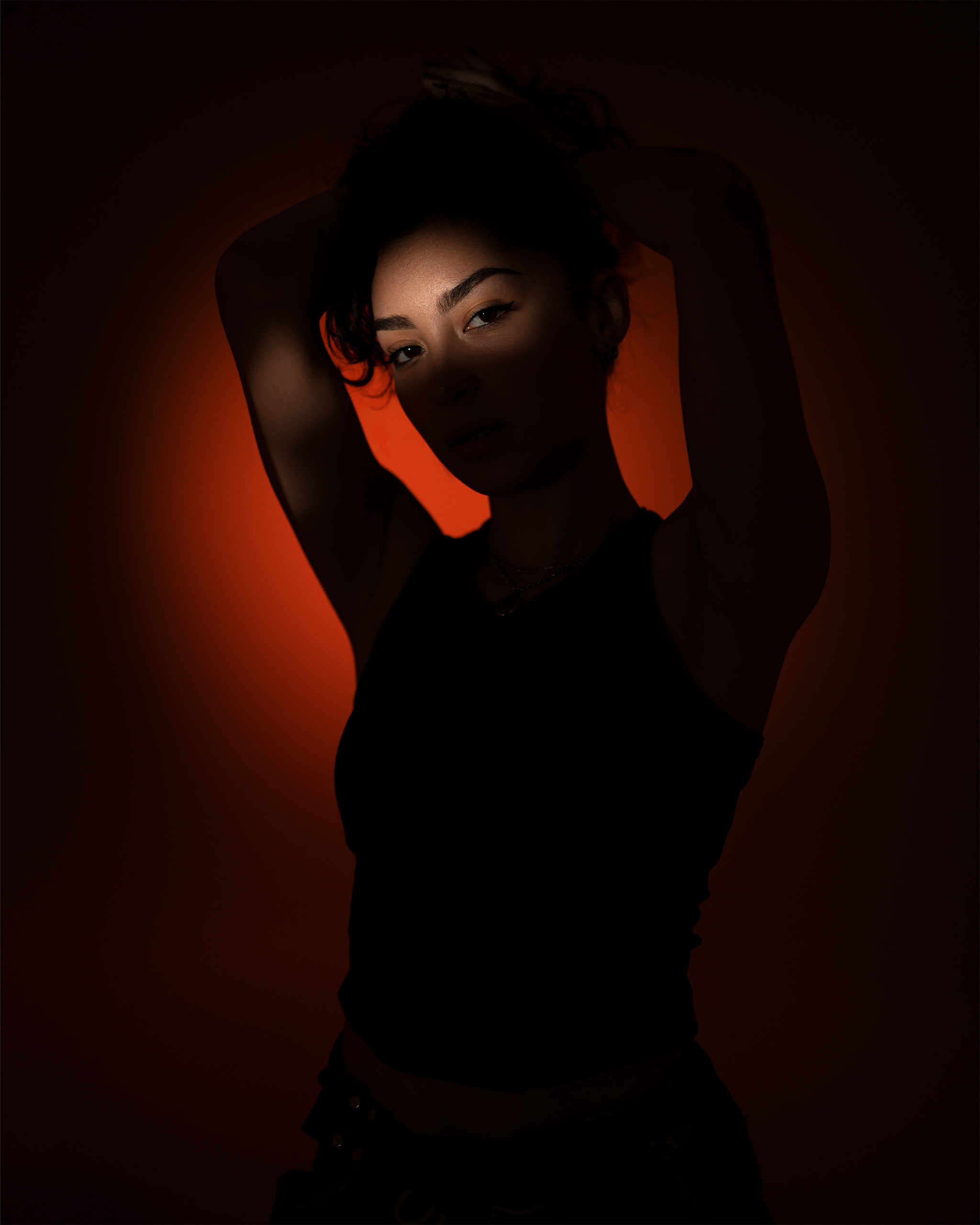 Портретная съемка для частного клиента в студии