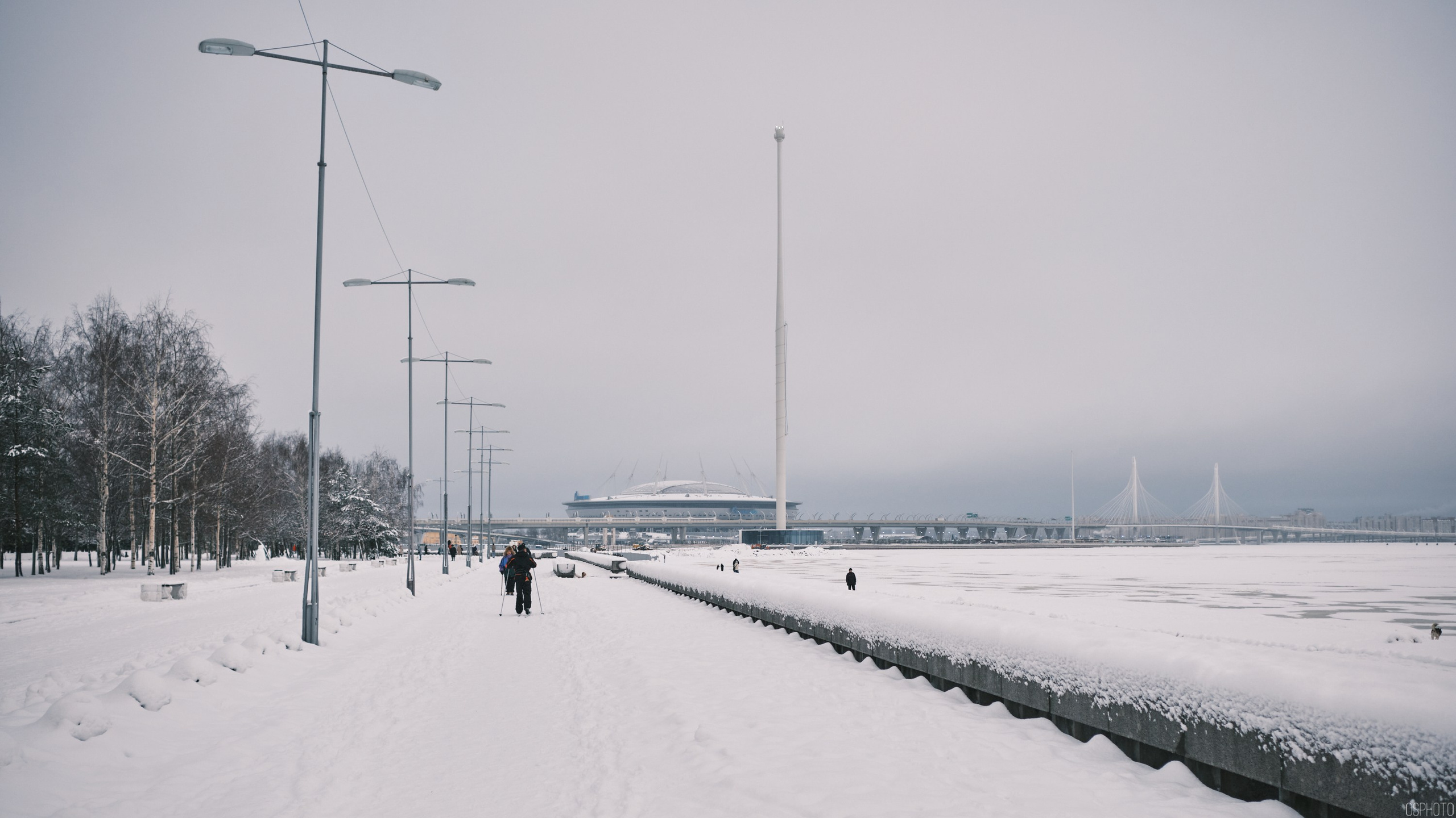 Снег и туман в Санкт-Петербурге. Фотографъ Сергѣевъ. Поймать мгновеніе