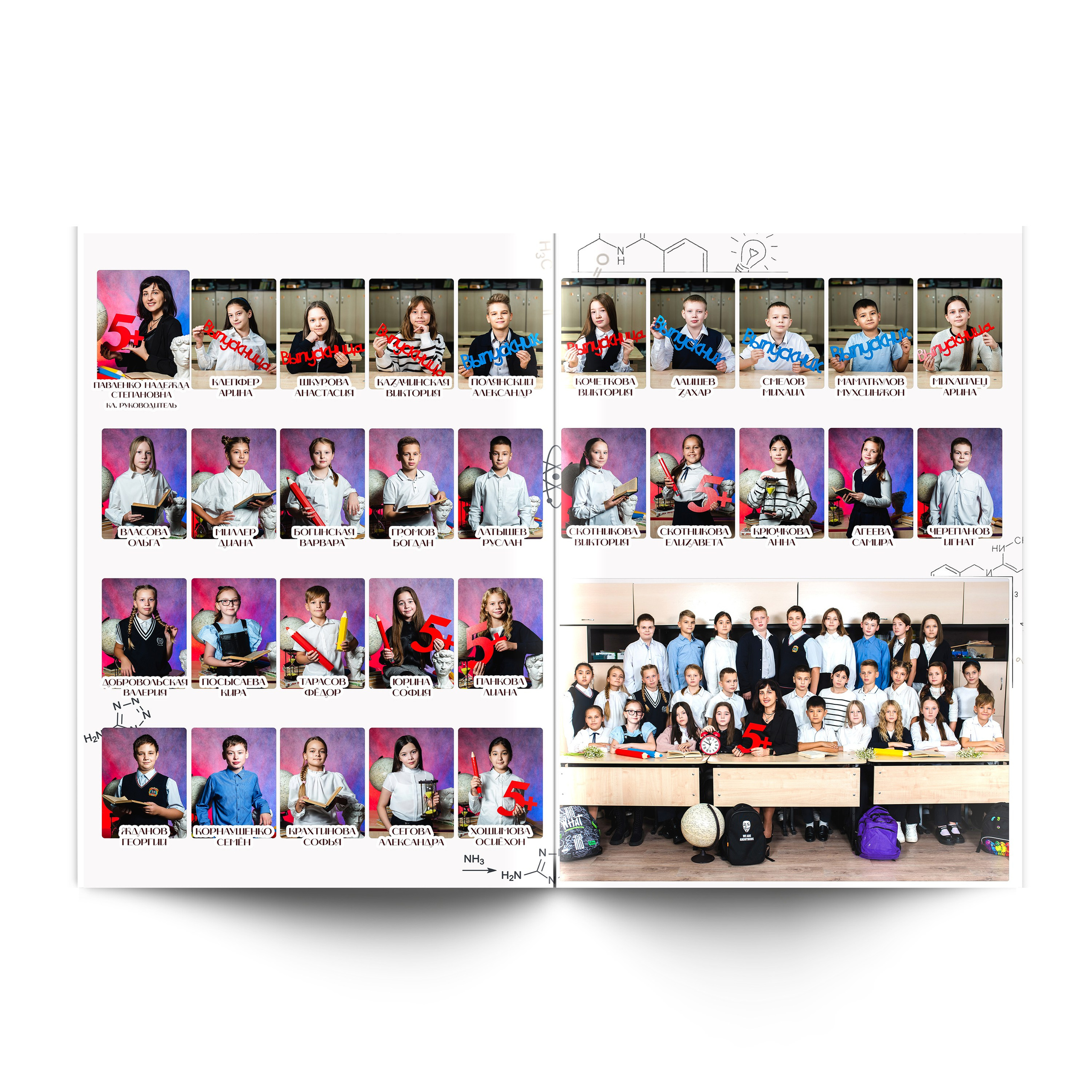 4 класс Альбом ВТОРОЙ. Школьные фотографы Сергей и Олеся Мельниковы