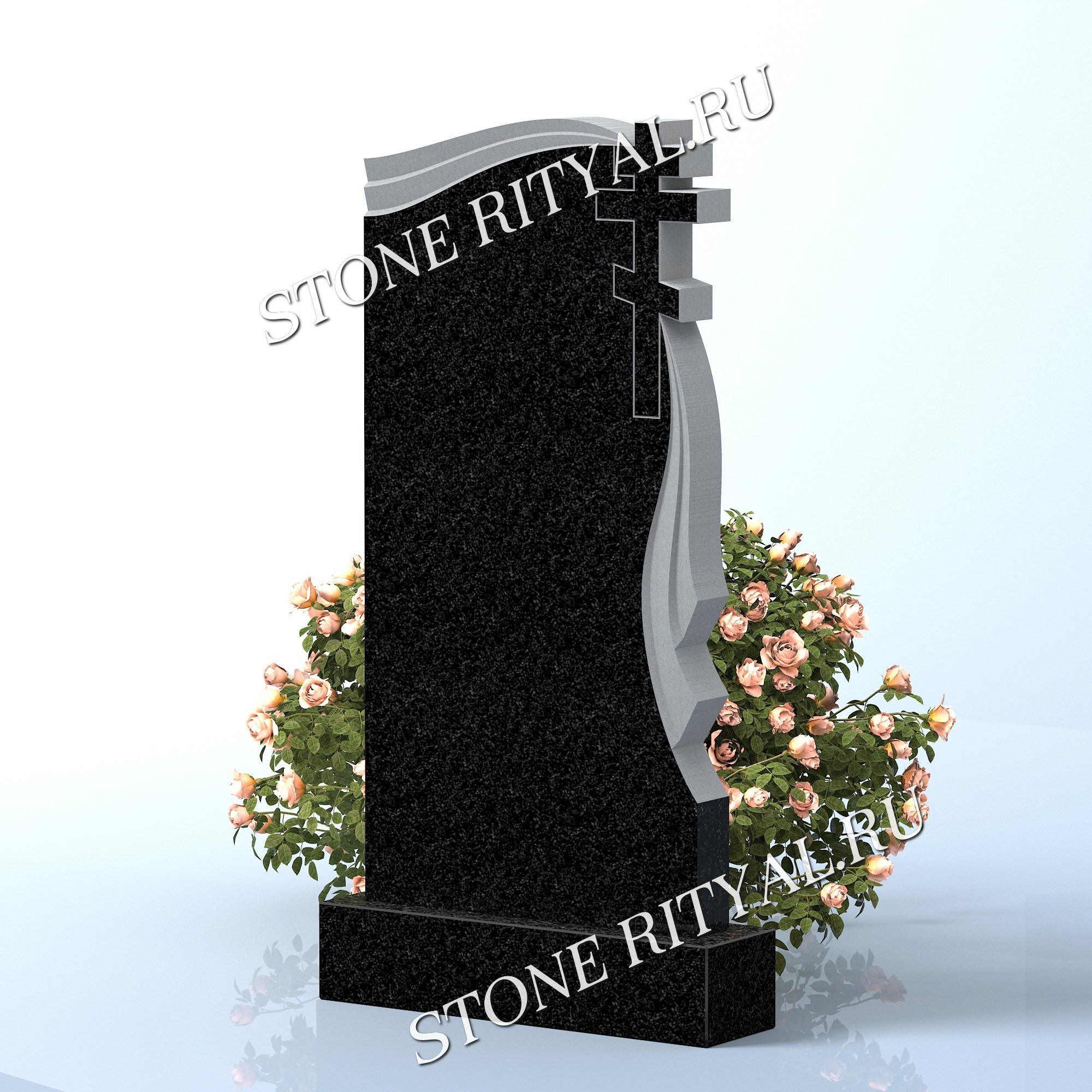 Вертикальные памятники прямые. Изготовление и установка памятников в Москве и МО