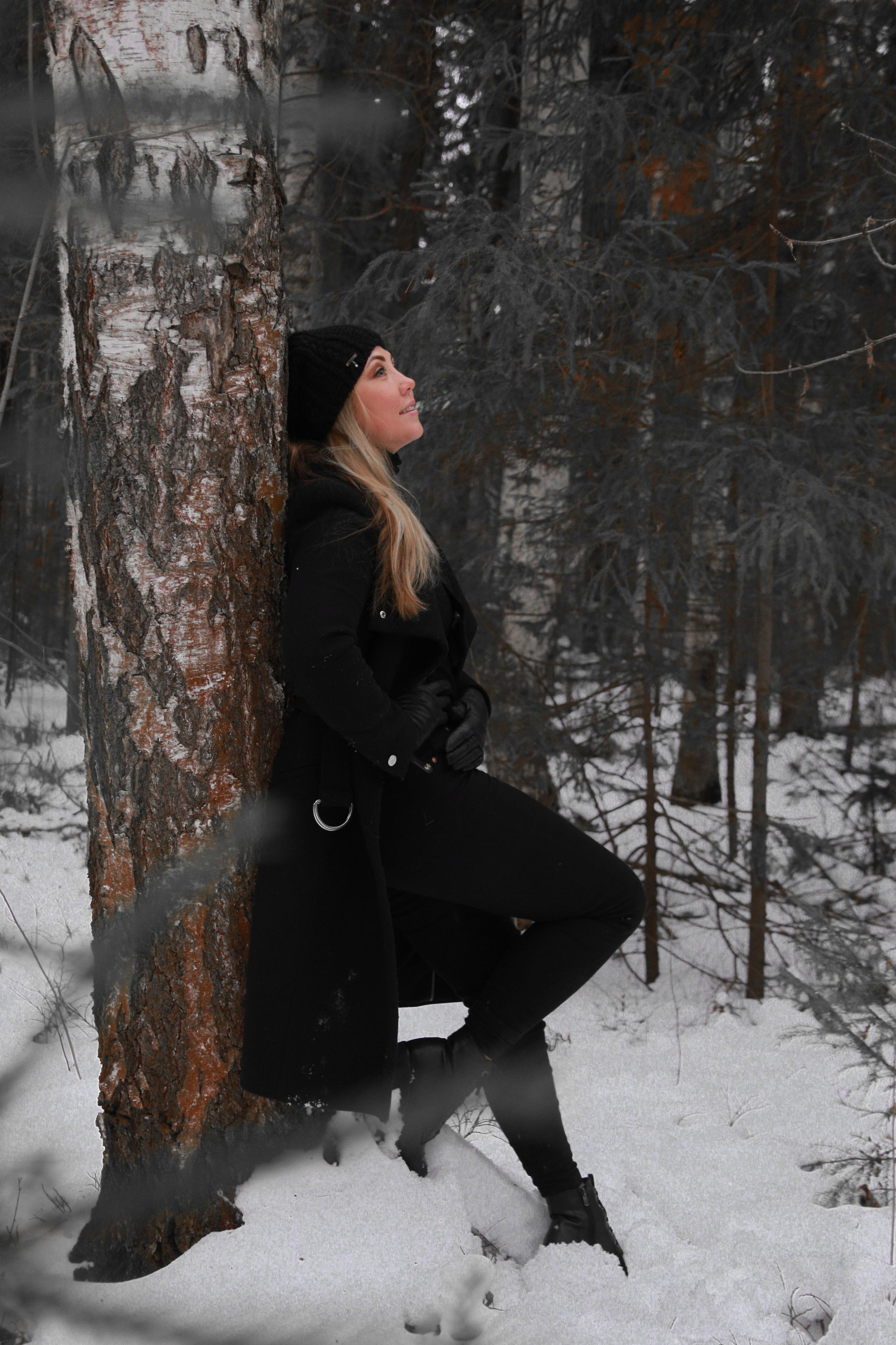 зимняя фотосессия в лесу