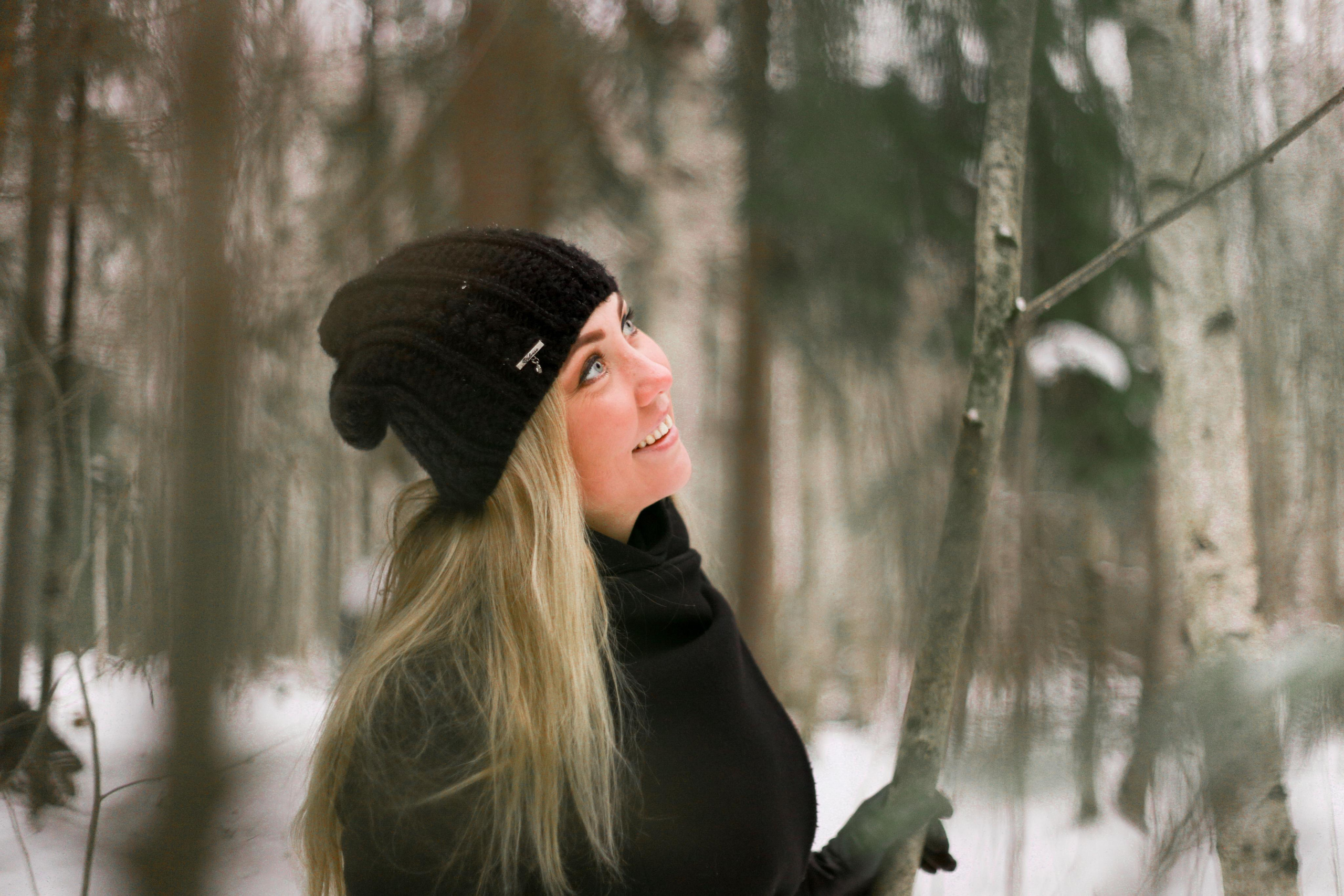 зимний портрет в лесу