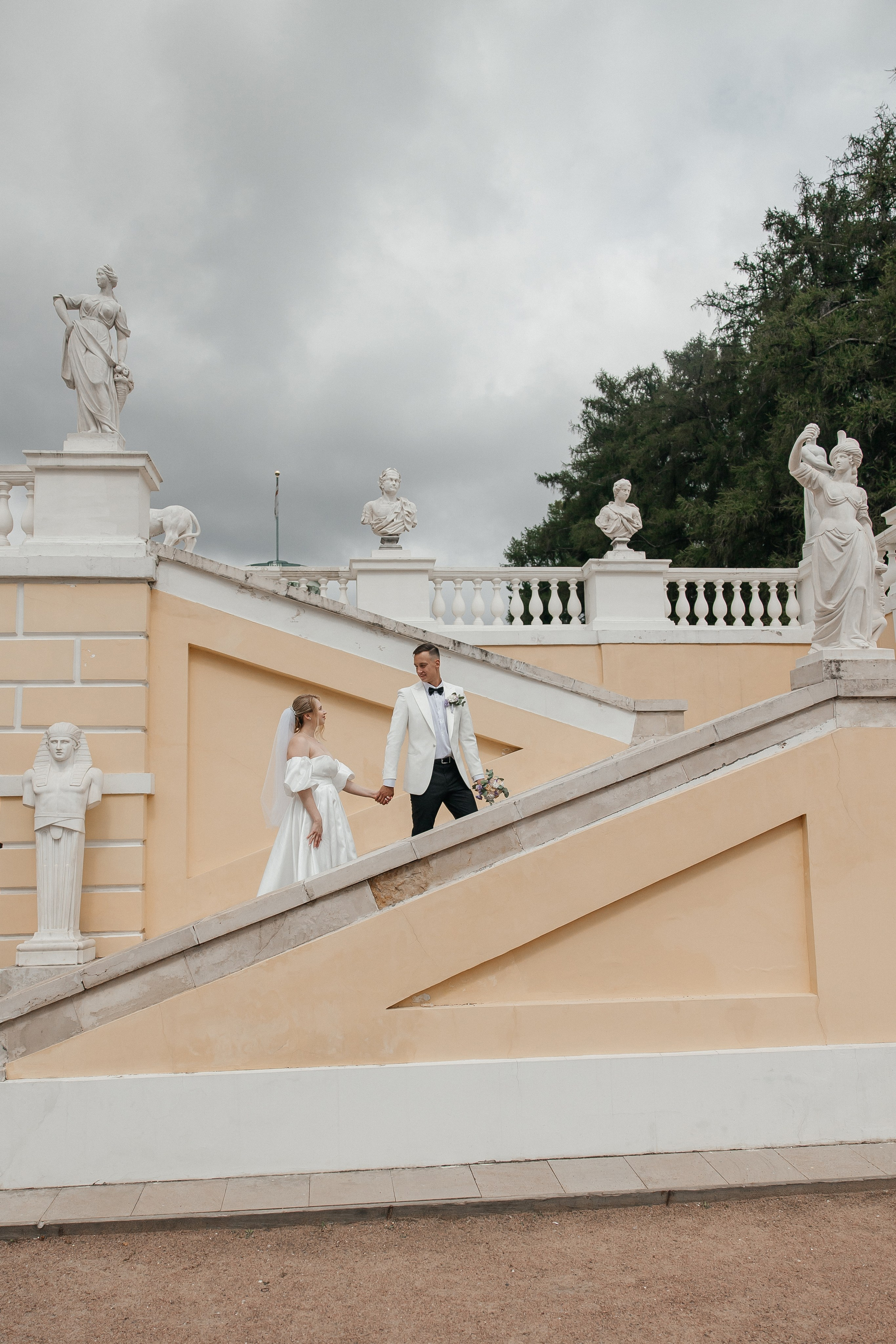 свадебная фотосессия в усадьбе Архангельское