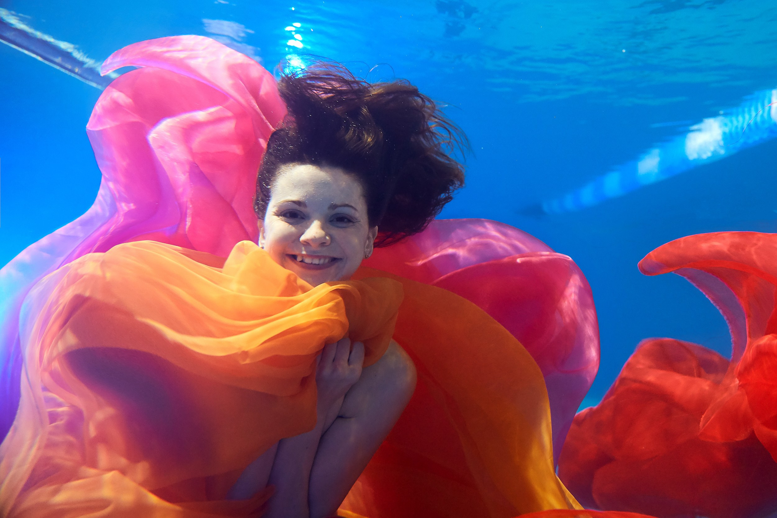 Подводная фотосессия в бассейне г. Ярославль. Фотограф Михаил Семенов