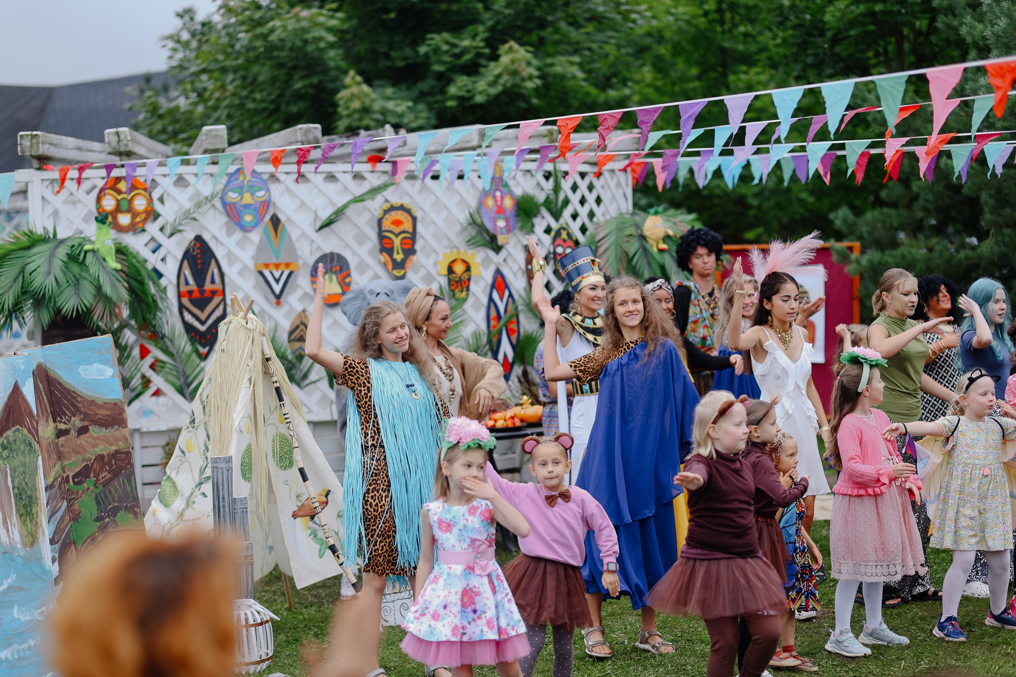 Репортажная съёмка детского праздника за городом. Женский фотограф в Москве Ксения Казакова