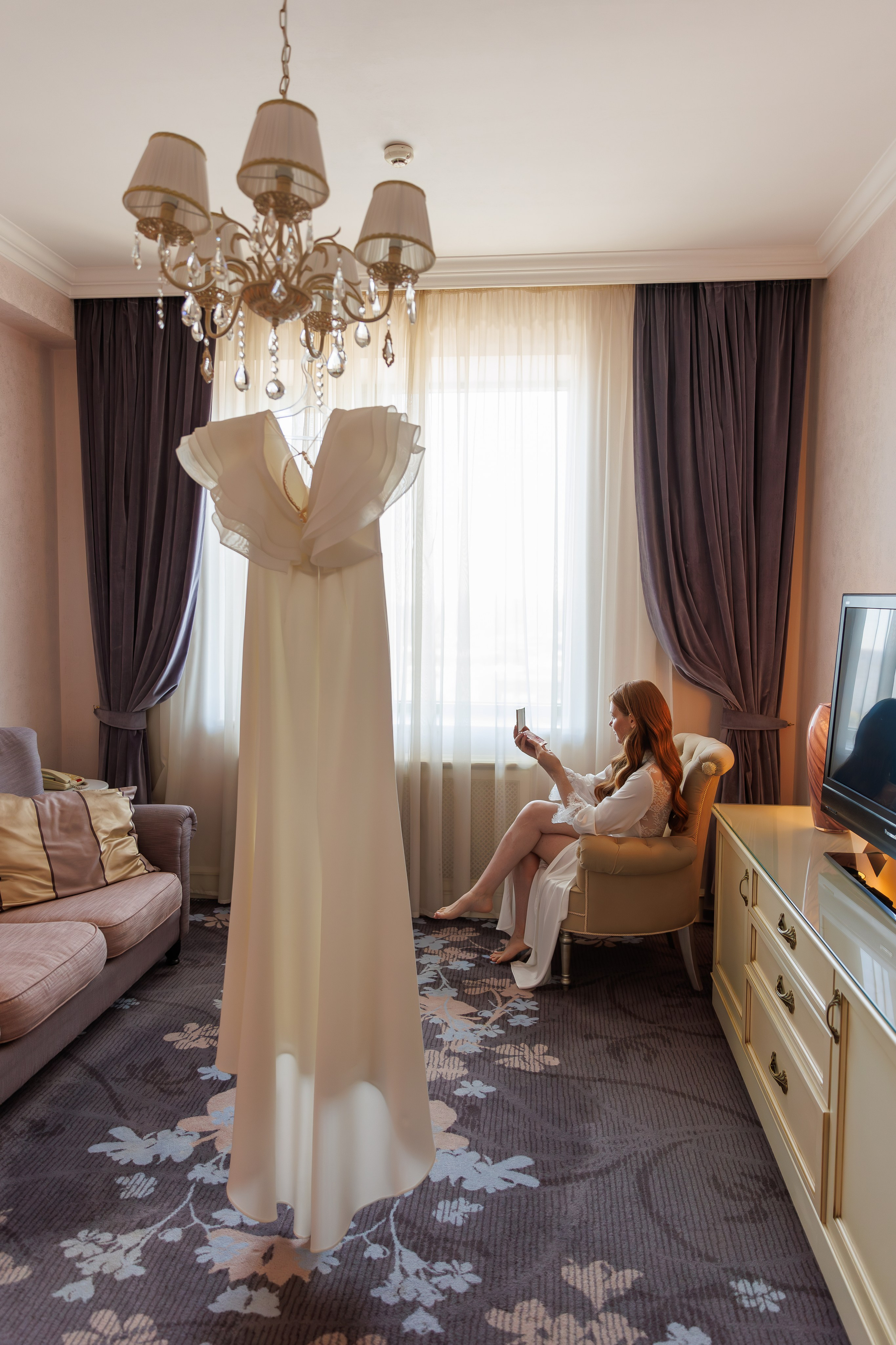 Сборы невесты в отеле Милан