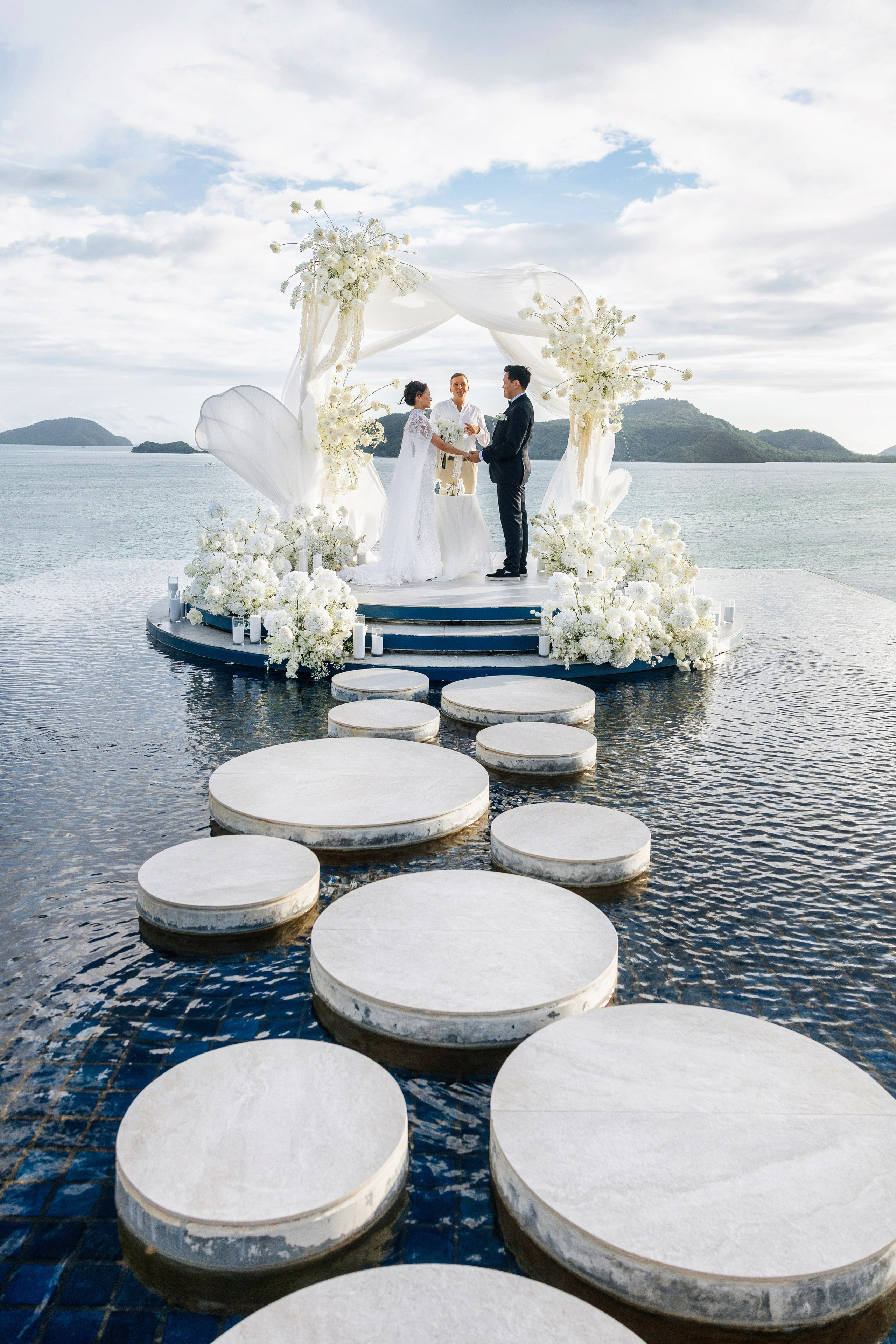 wedding decor at the ceremony in Sri Panwa
