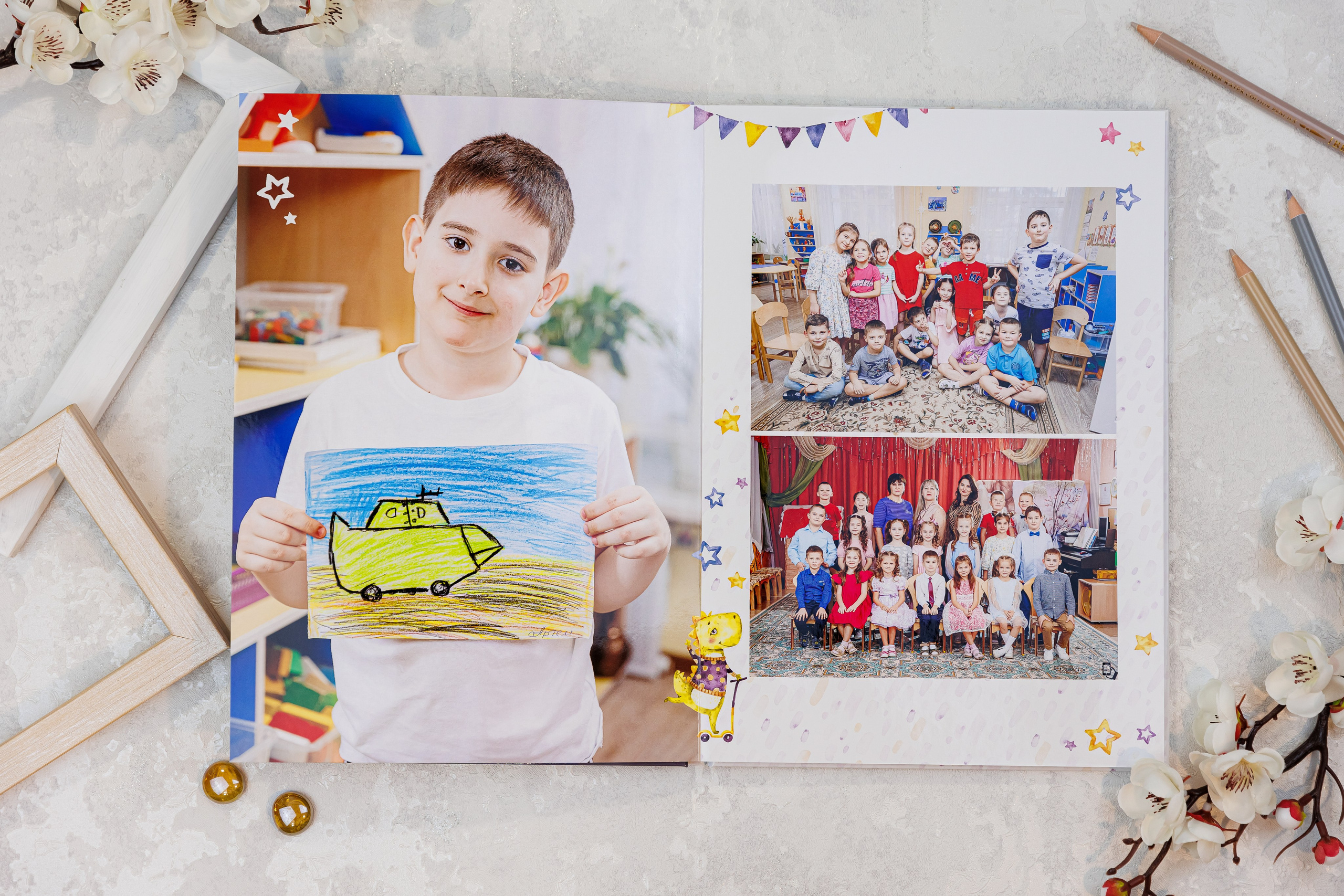 Выпускные альбомы в детский сад. Семейный и детский фотограф Комина Елена, Власиха, Одинцово