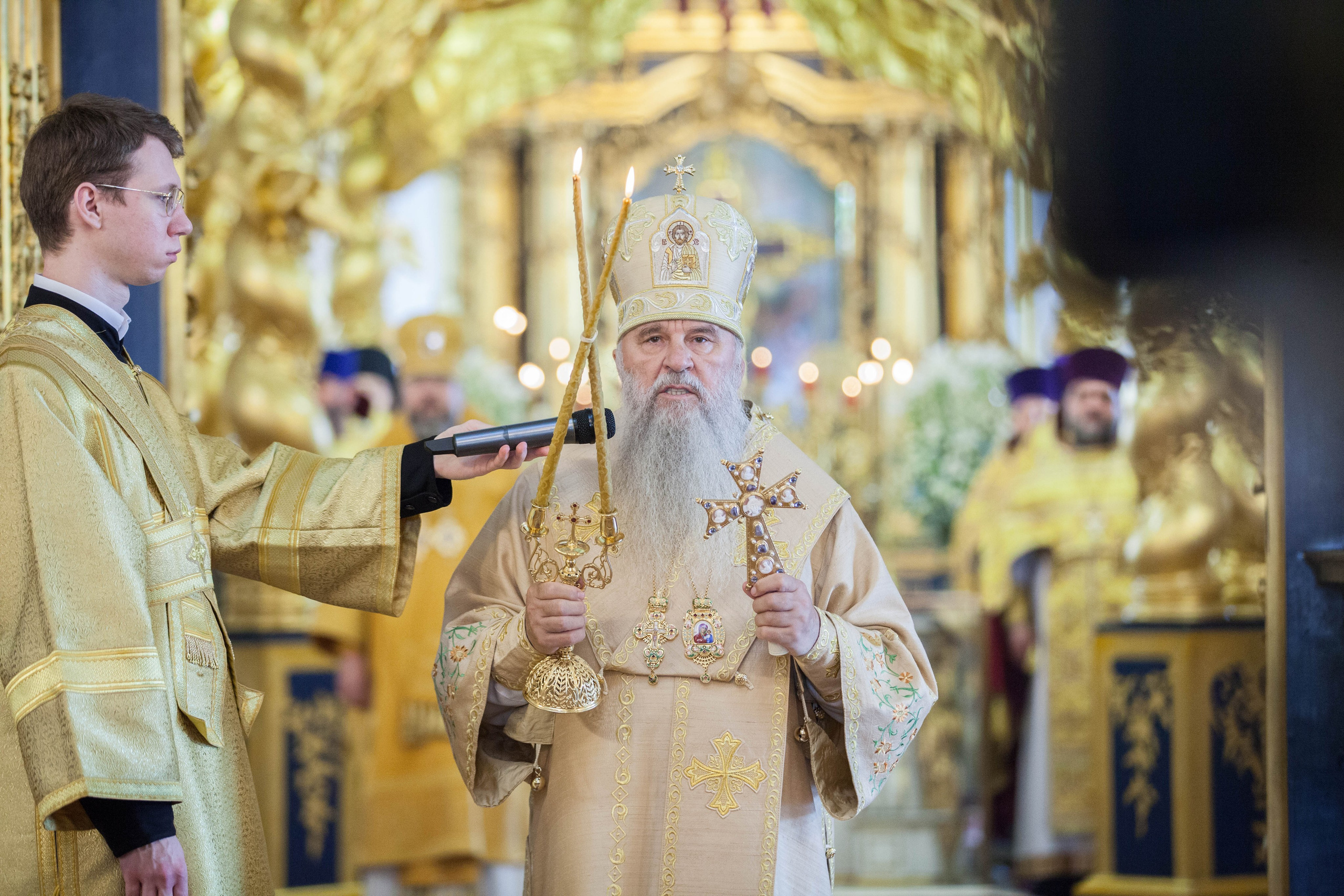 МИТРОПОЛИТ ВАРСОНОФИЙ СОВЕРШИЛ БОЖЕСТВЕННУЮ ЛИТУРГИЮ В НИКОЛО-БОГОЯВЛЕНСКОМ СОБОРЕ. НИКОЛО-БОГОЯВЛЕНСКИЙ МОРСКОЙ СОБОР