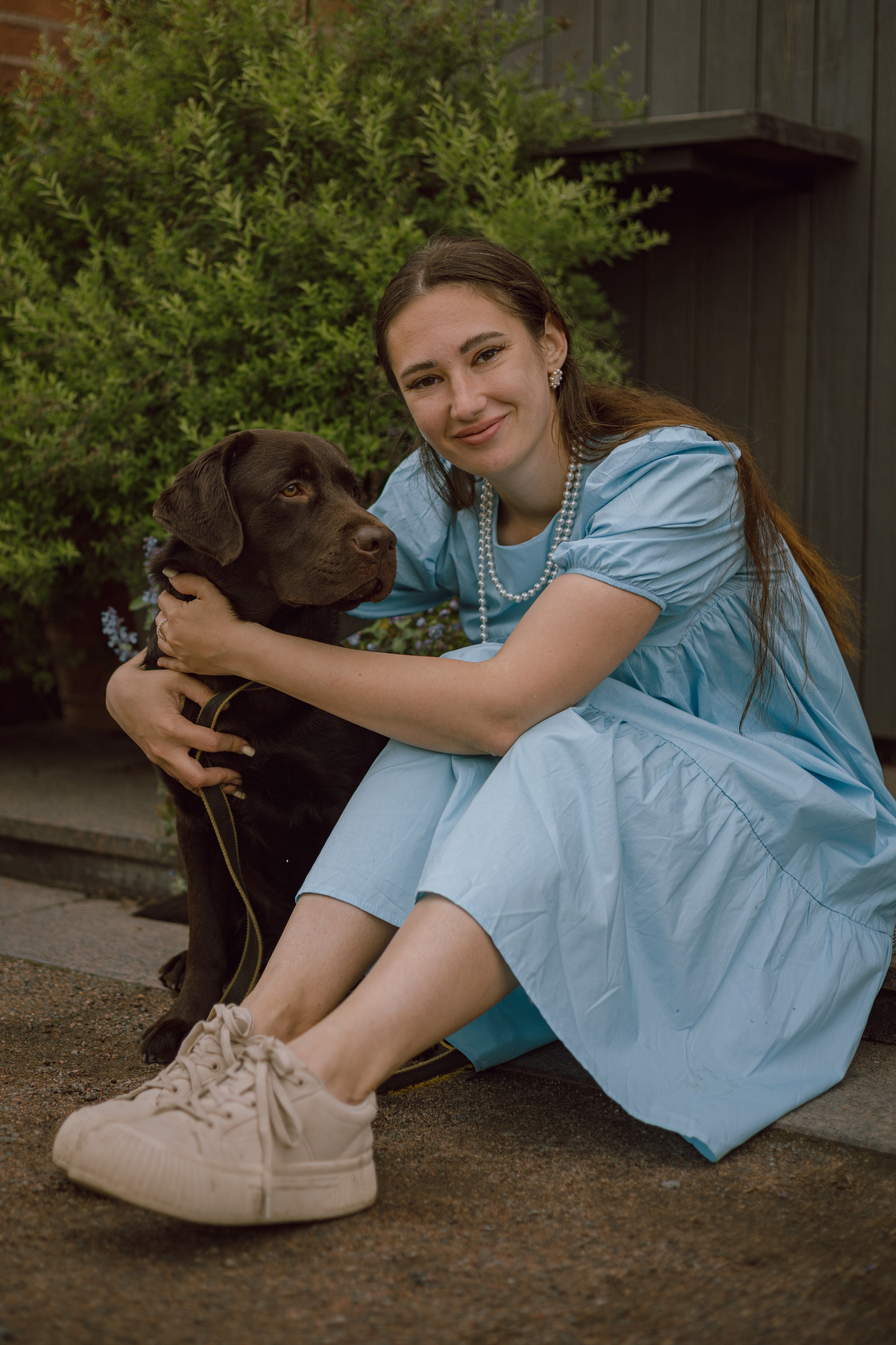 Оля и её шоколадный Тимофей. Фотограф — анималист •love-story•|Санкт-Петербург