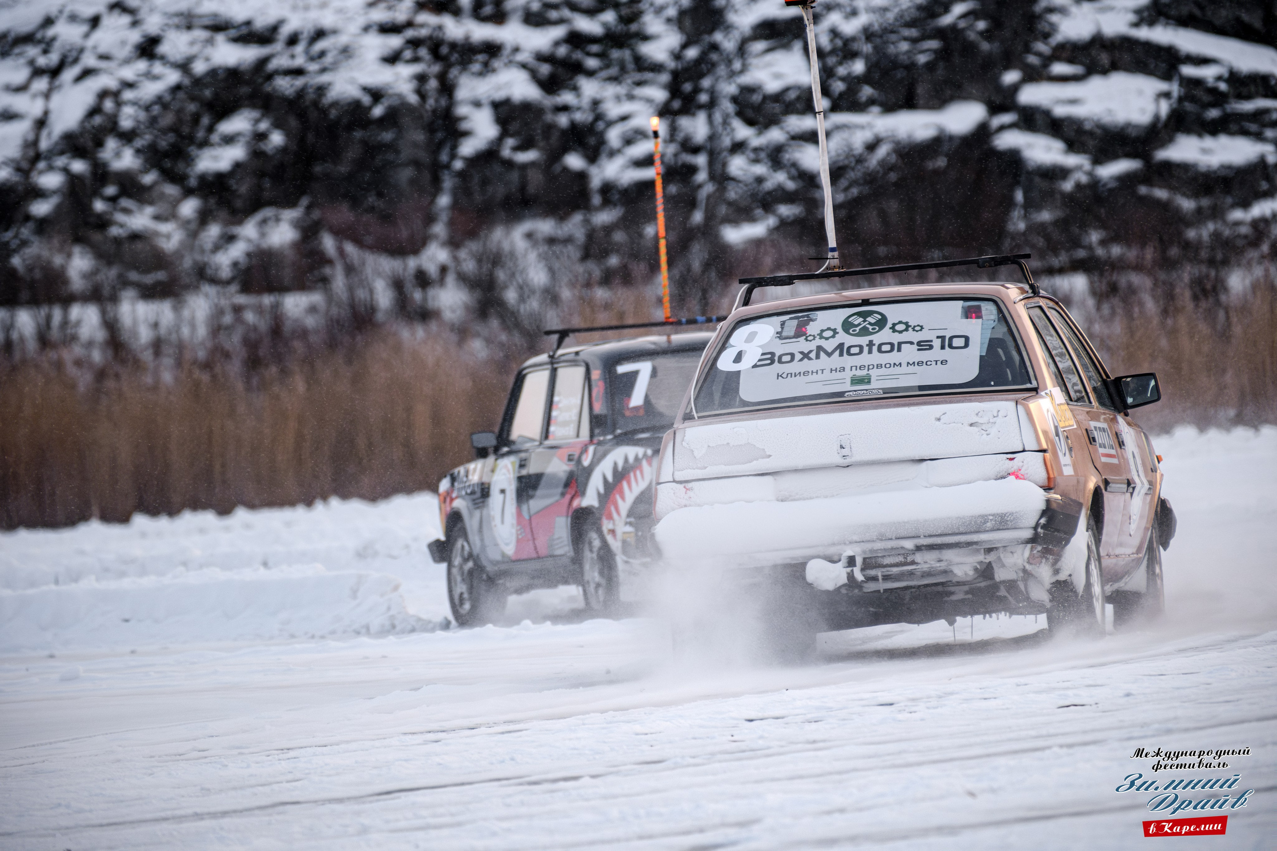 «Зимний Драйв в Карелии» Авто Марафон-гигант «25 часов на льду» Илона Накутис, Николай Грязин, джимхана, фотограф Антон Медведев, icoguar, Сортавала, Карелия