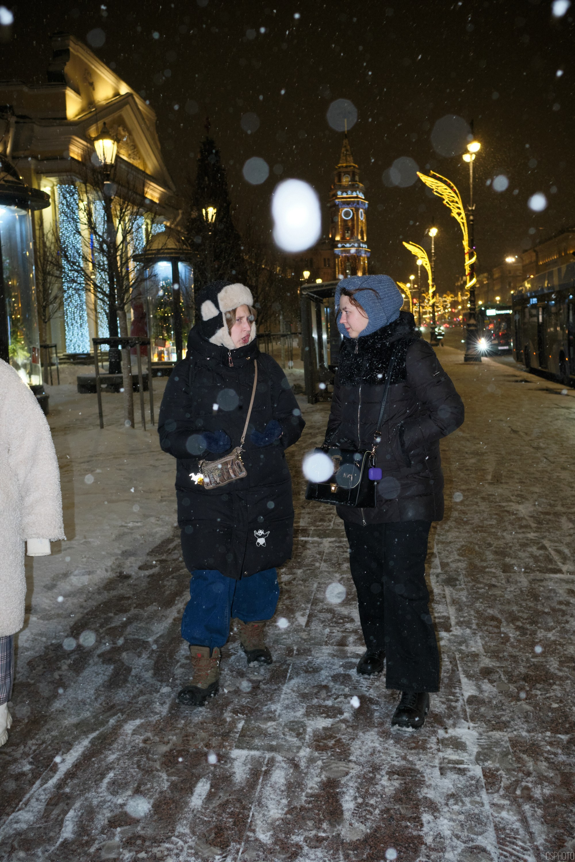 Снег и туман в Санкт-Петербурге. Фотографъ Сергѣевъ. Поймать мгновеніе