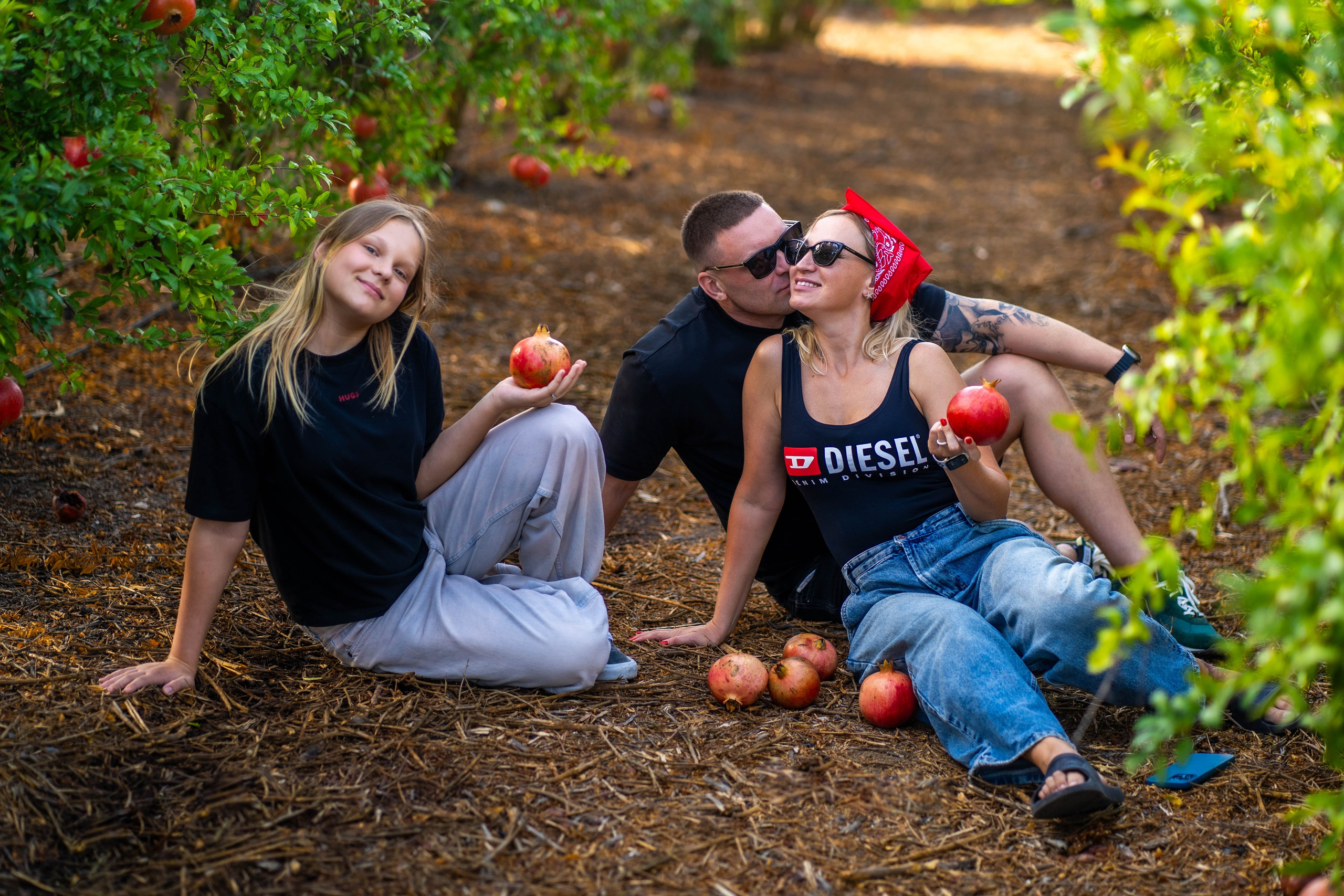 Гранатовый Сад Семья Ирины. Семейный и детский фотограф в Израиле и Москве Дорошок Надя