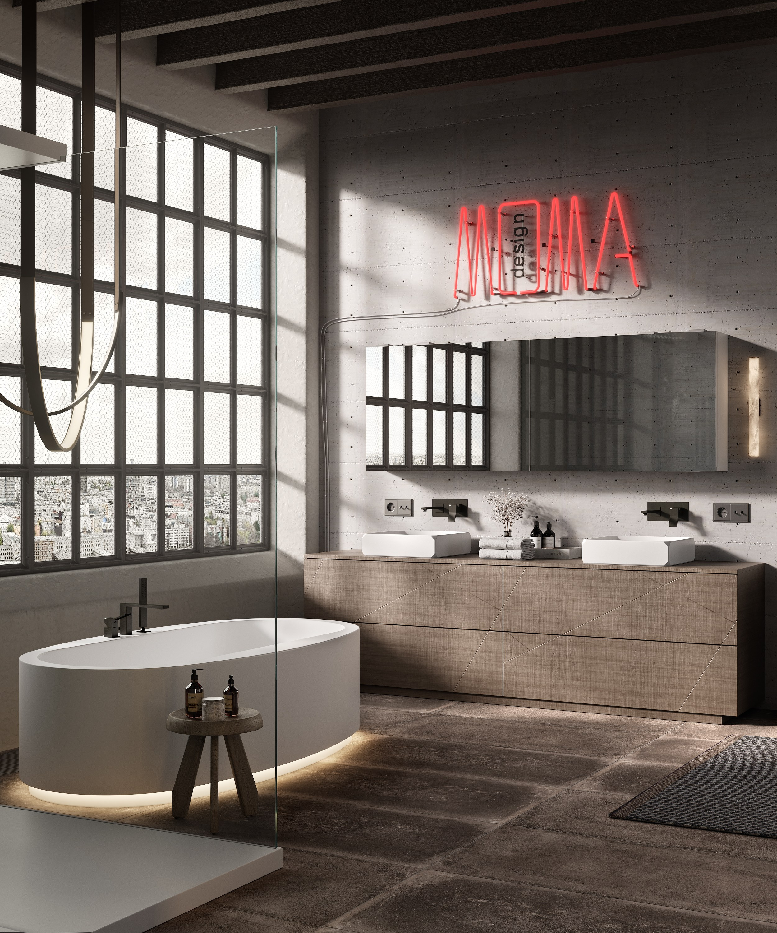 Геометрия воздуха | MOMA Design. 3D визуализация интерьеров | avocado.render