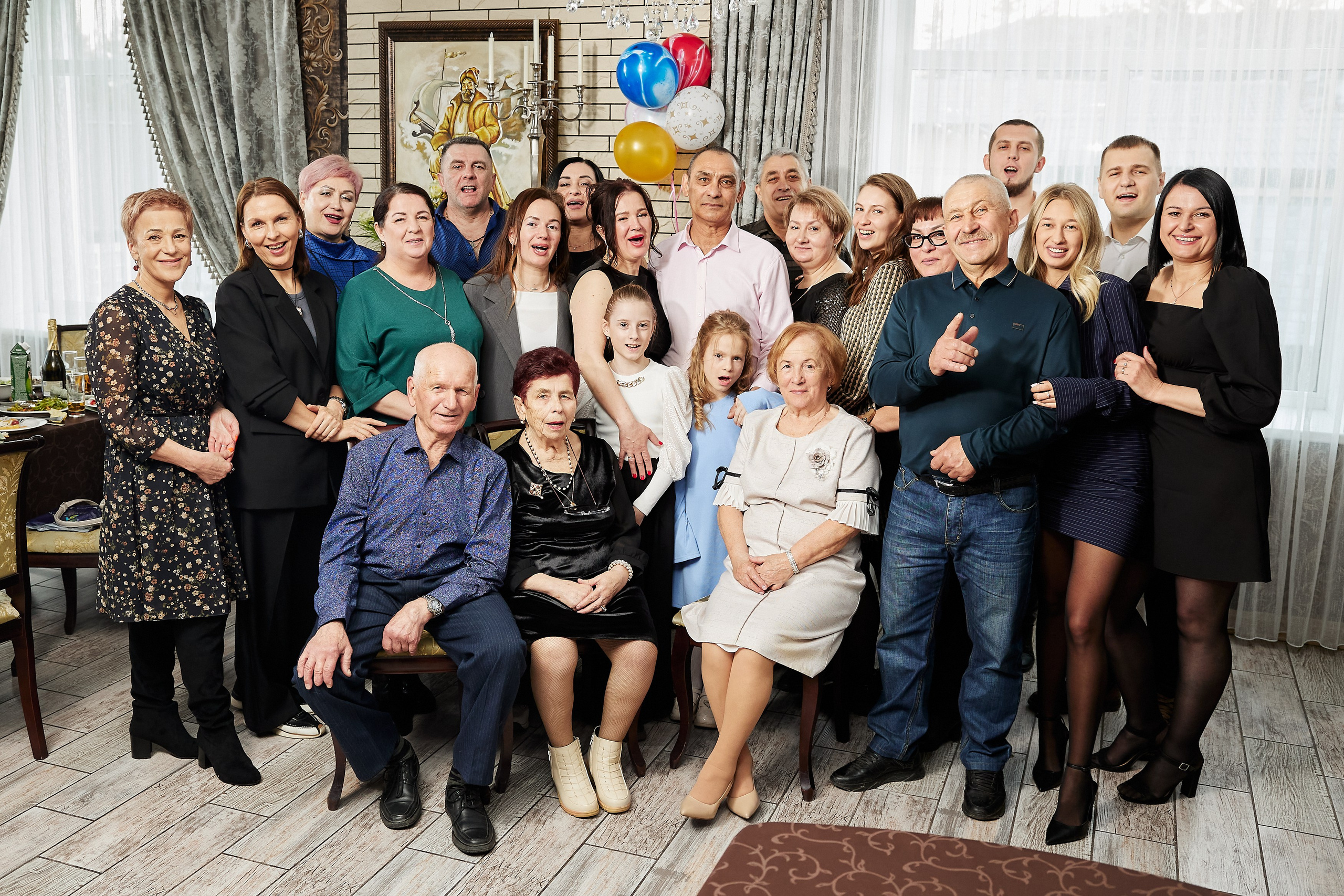 Первые фото с юбилея уже в день съёмки