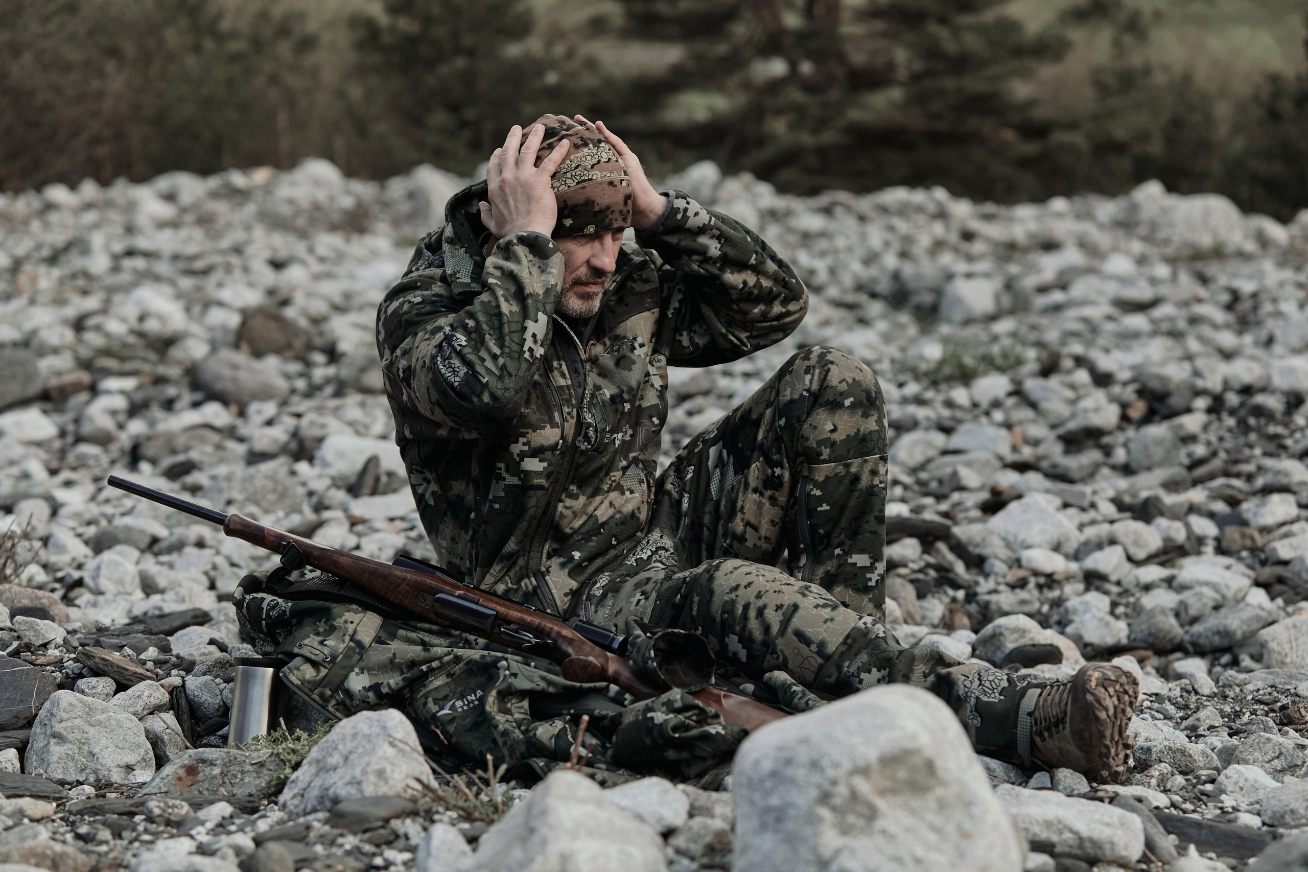 Съемка для бренда охотничьей одежды под ключ. Фотограф Продюсер в горах КБР / Москва Нальчик Горы