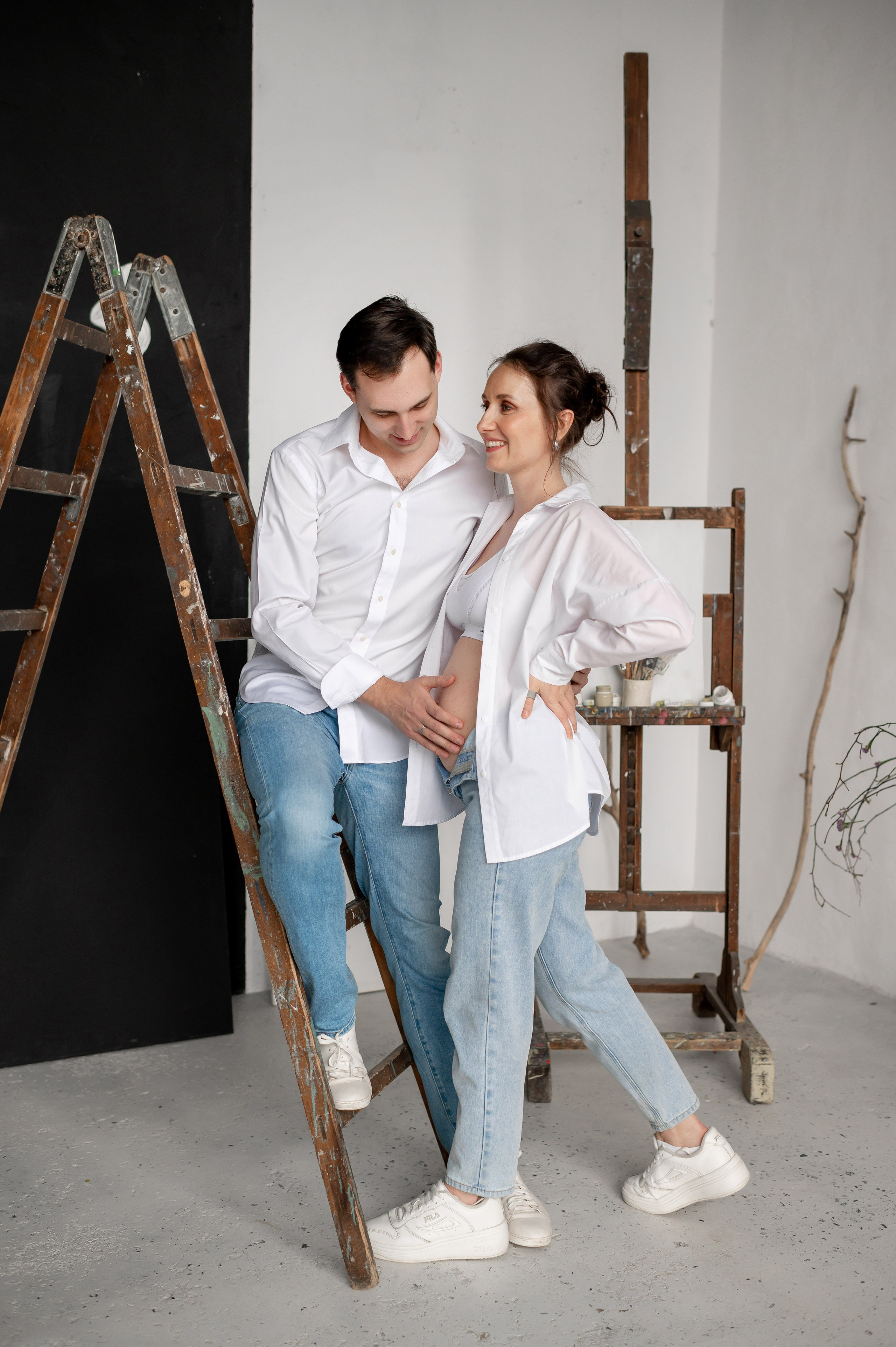 Беременность в красках и необычное гендер-пати. Портретный, семейный и свадебный фотограф в Санкт-Петербурге и в Пушкине Ширяев Денис