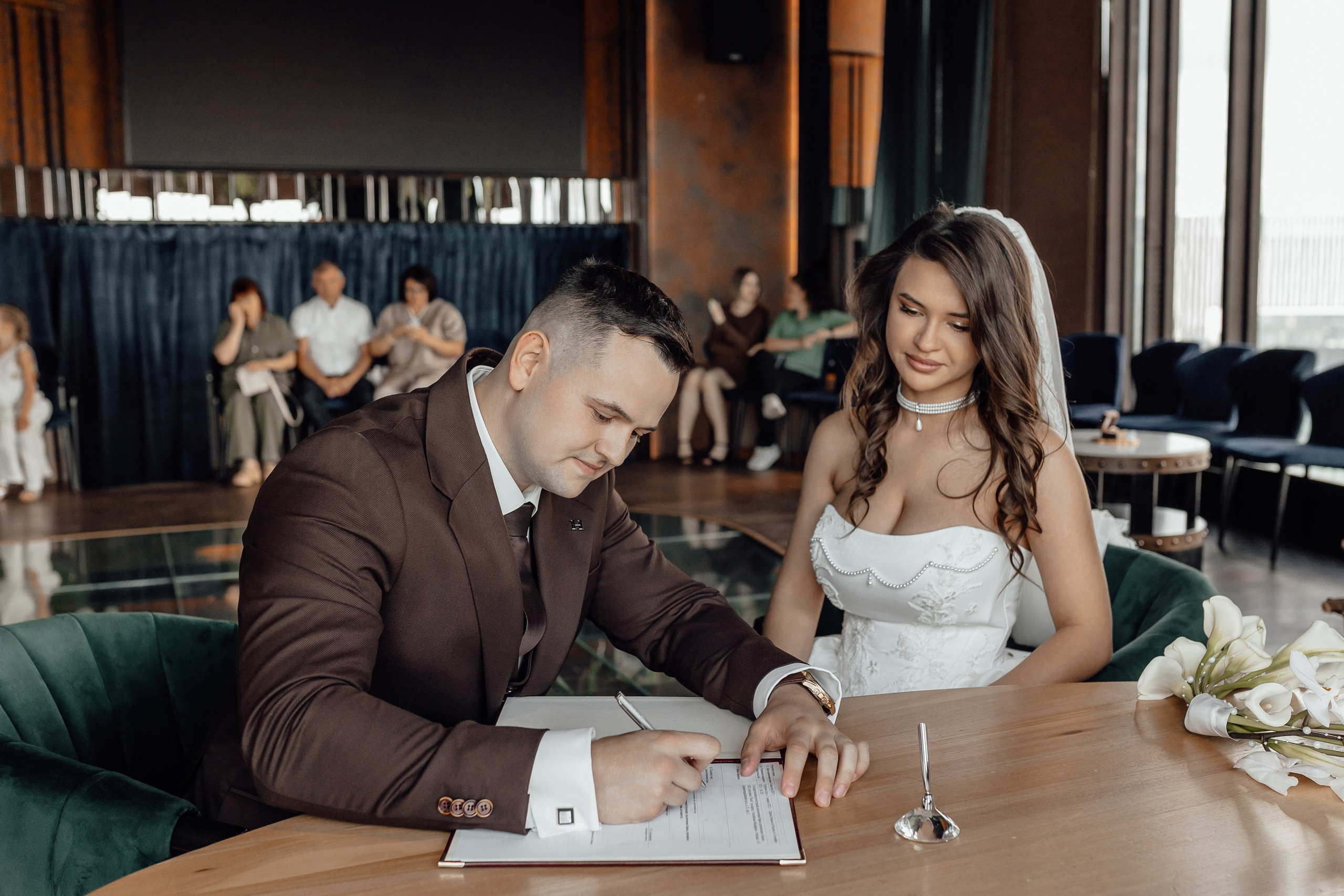 Регистрация брака в ресторане Birds башня Око Москва Сити