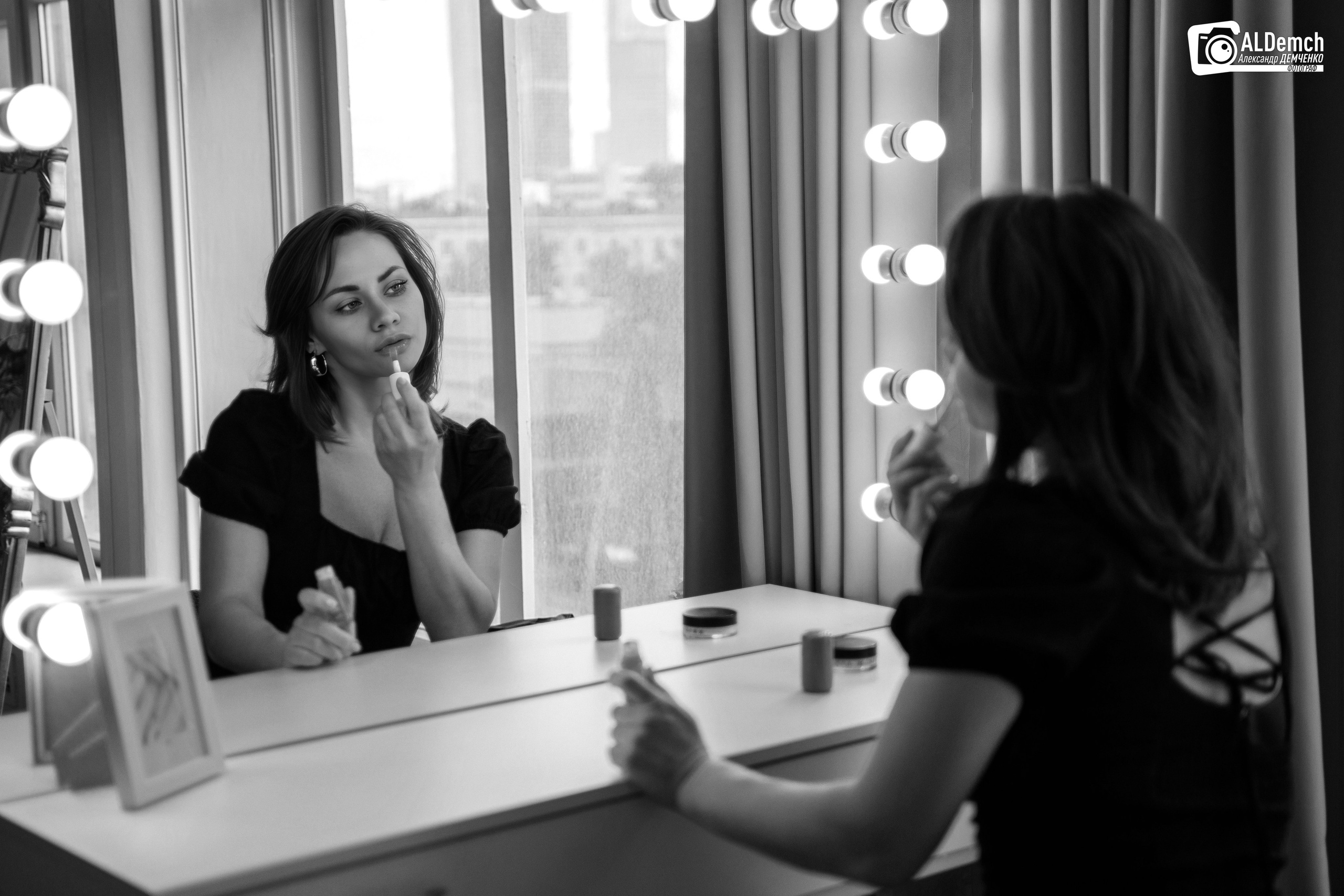 Черно-белая фотосессия в студии в Москве и Дмитрове