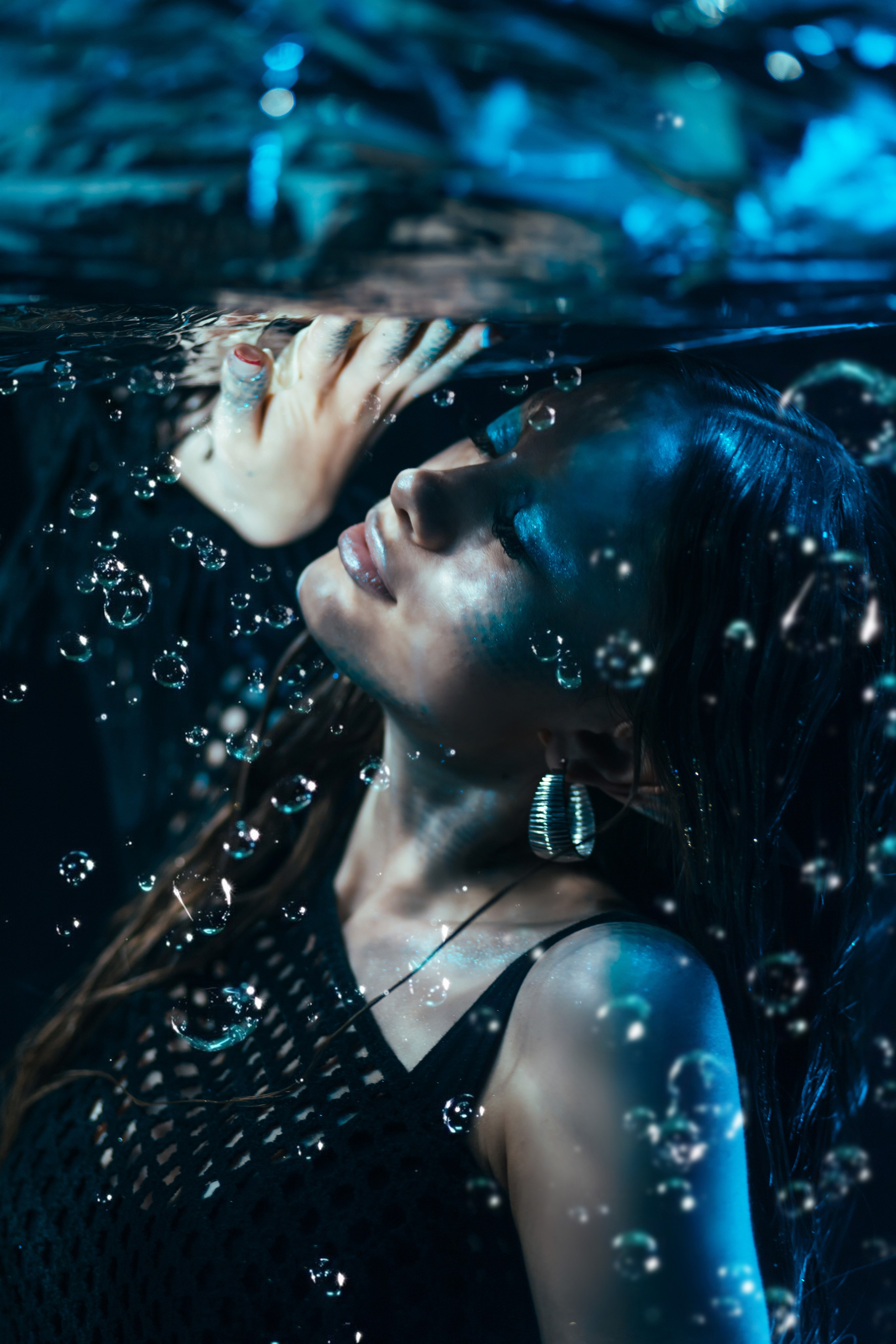 Фотосессия в студии под водой, но без воды!. Фотограф Виктория Меллез