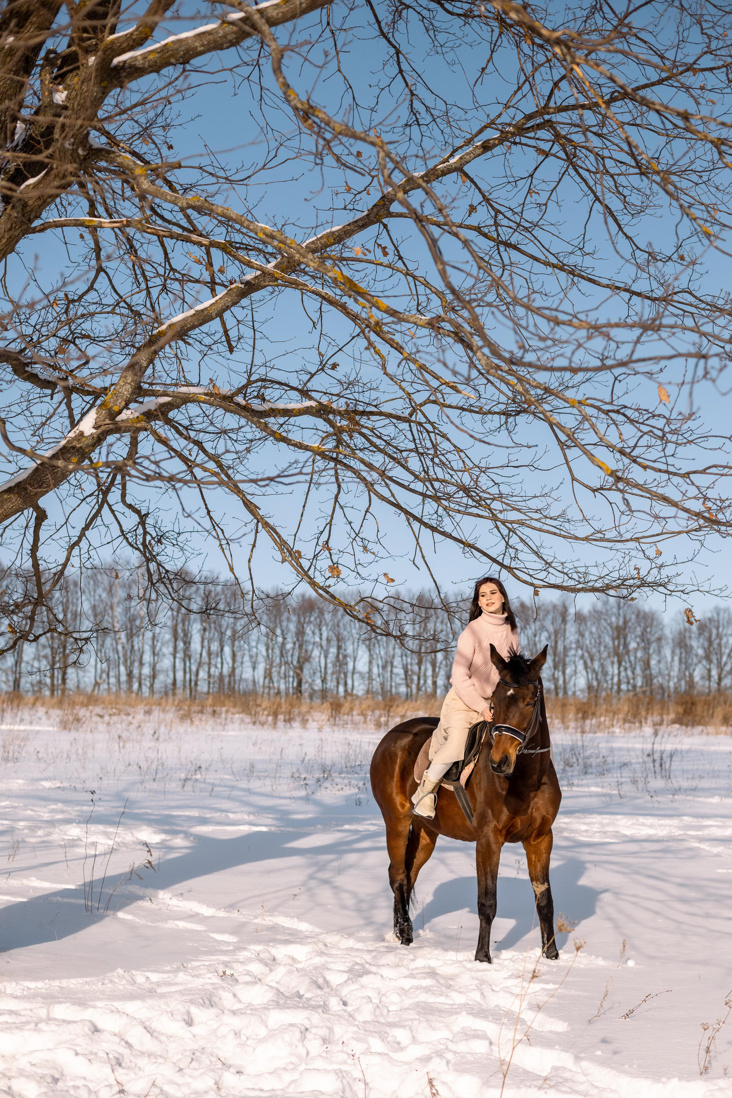 Таня и Оля с лошадью в Прилепах. Женский семейный фотограф Тула Москва Захарова Анна