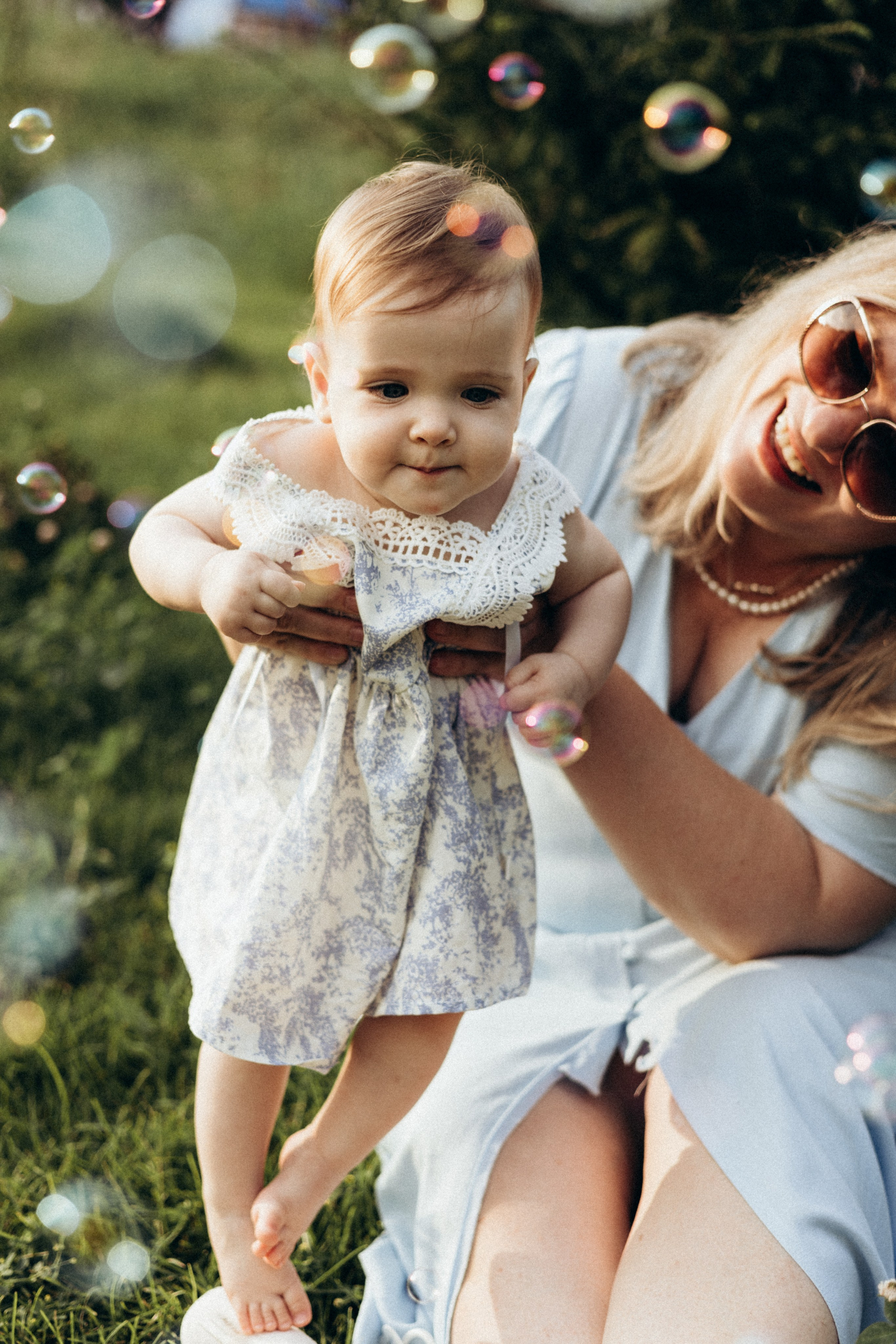Семейная фотосессия на годик ребенка