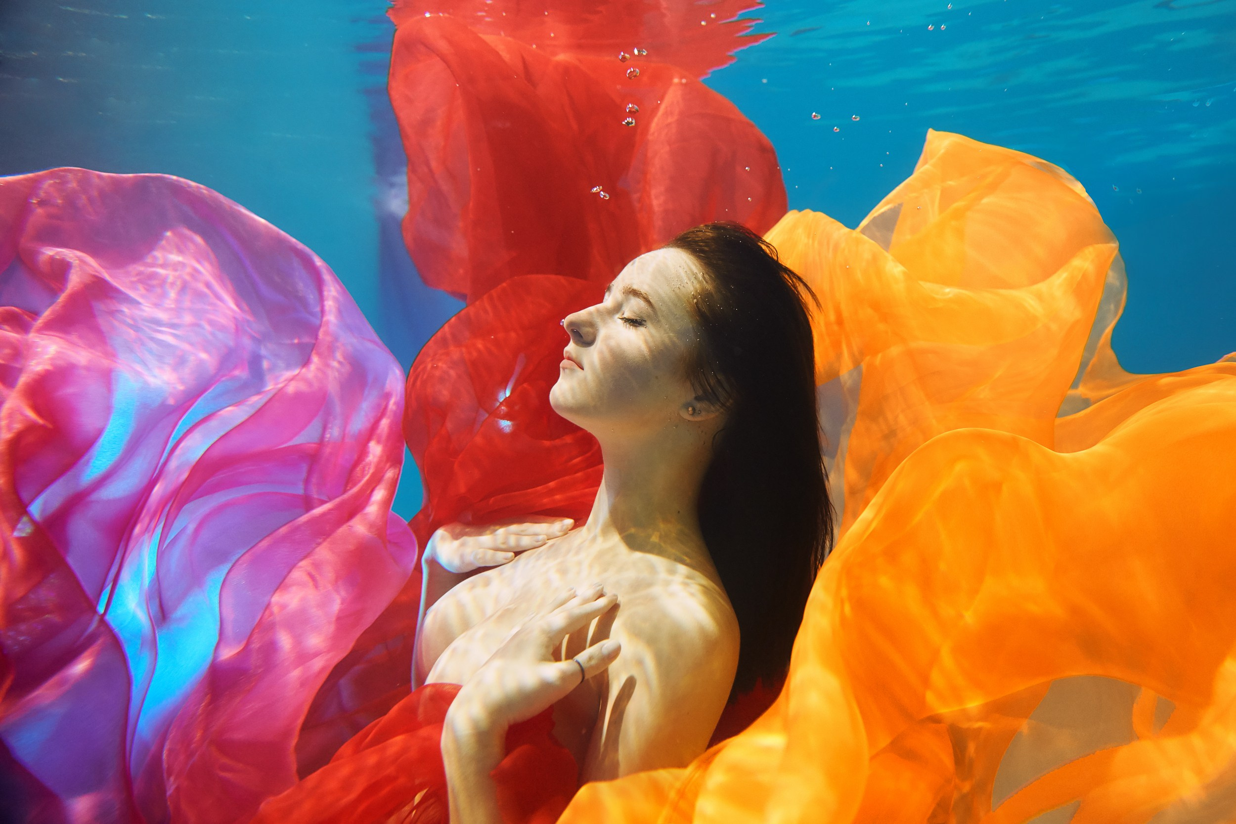 Подводная фотосессия в бассейне г. Ярославль. Фотограф Михаил Семенов