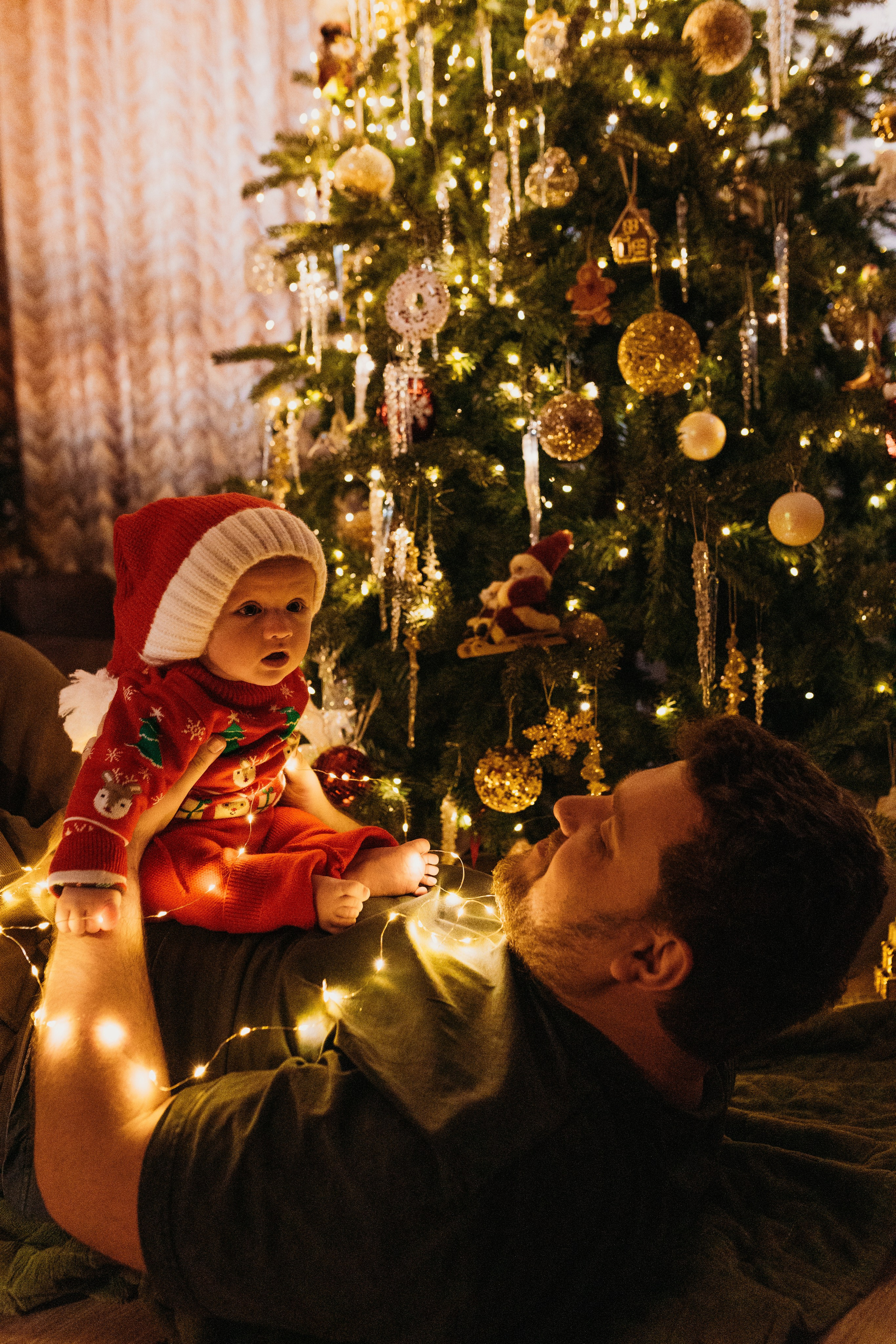 Домашняя новогодняя фотосессия. Фотограф новорожденных в г. Барнаул Ренпенинг Катерина