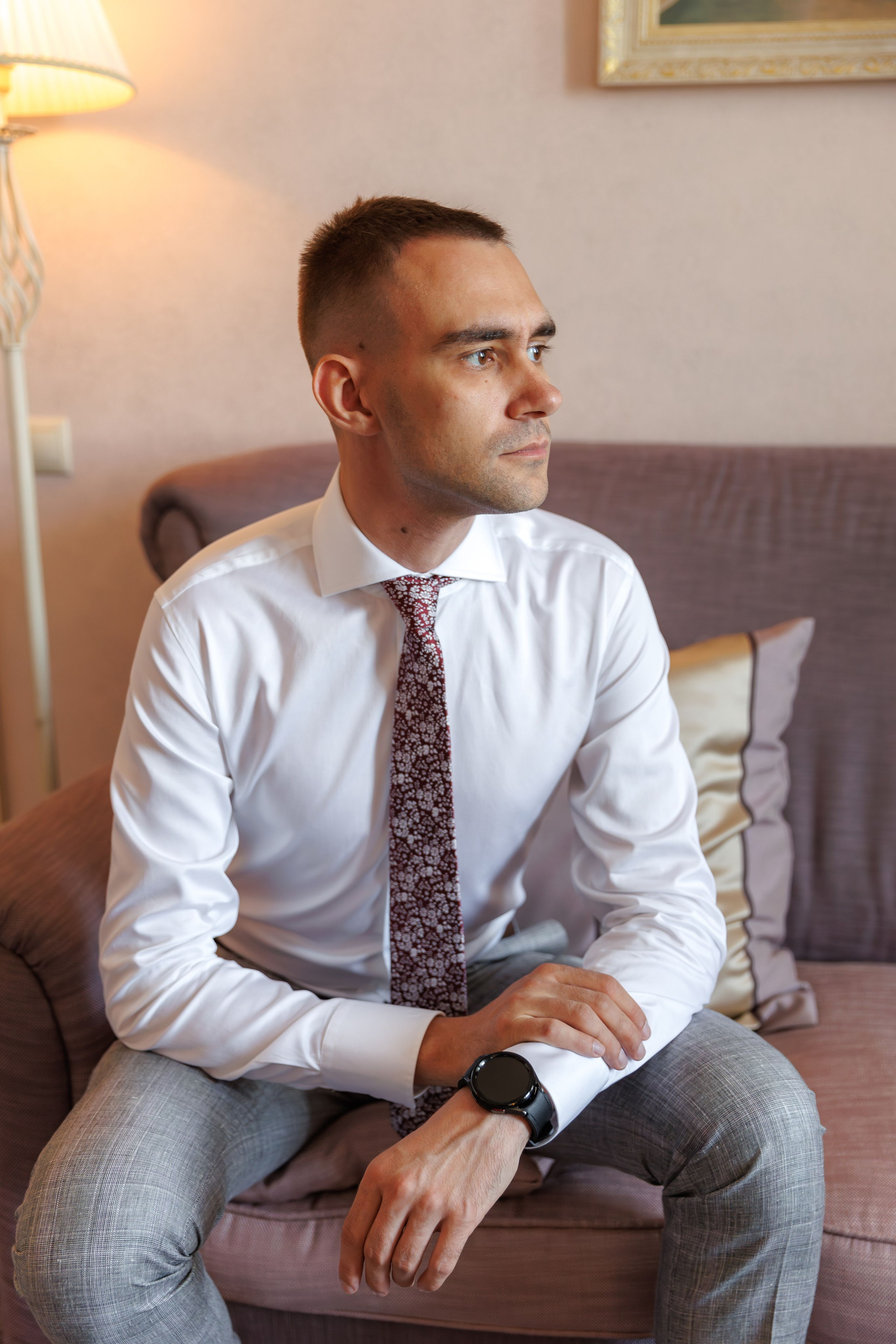 Свадебная фотосессия и сборы в отеле Милан (м. Домодедовская). Свадебный фотограф Москва и МО Сергей Киржаев