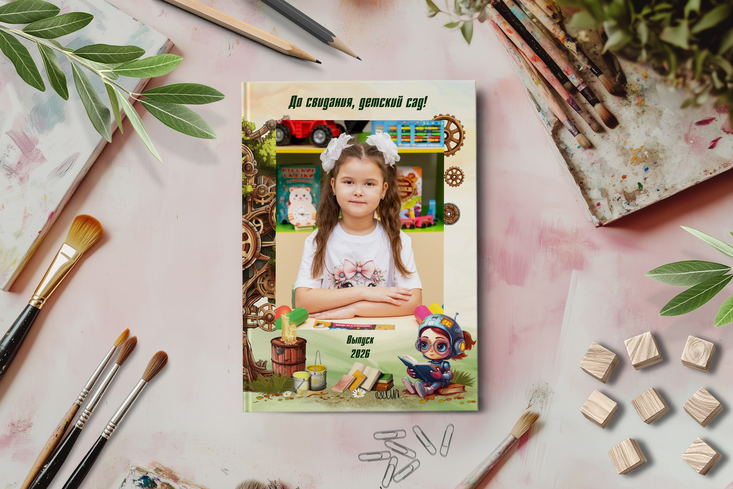 Дизайн Роботы. Шаблоны и дизайны выпускных альбомов и фотокниг