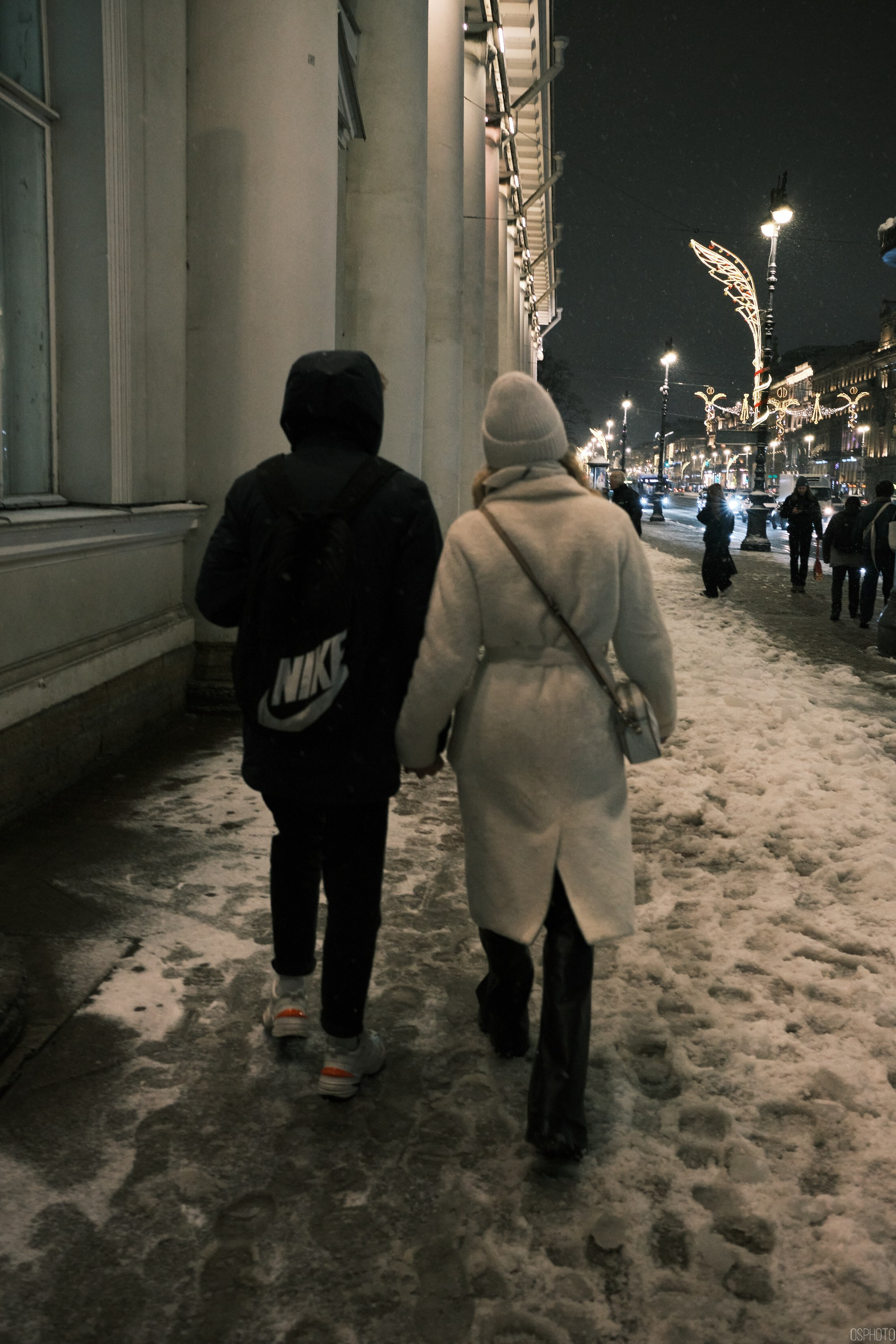 Снег и туман в Санкт-Петербурге. Фотографъ Сергѣевъ. Поймать мгновеніе