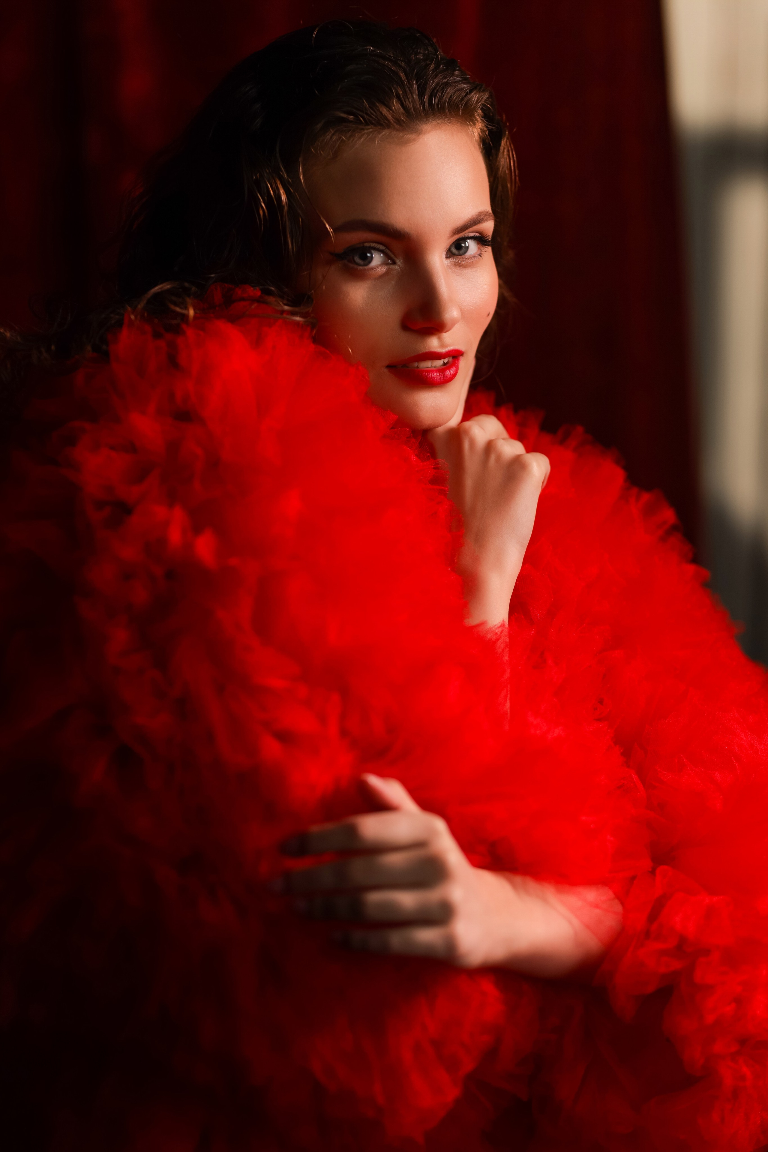 Роскошная Кристина и красный бархат. Свадебный фотограф Беларусь Ольга Козыренко
