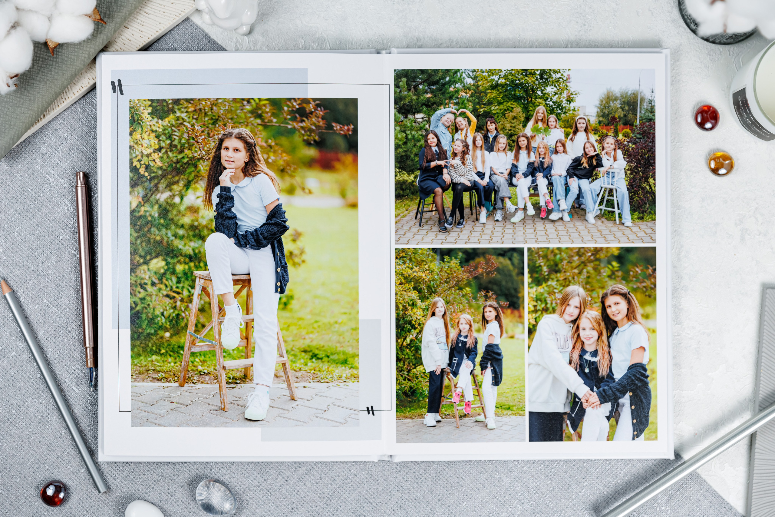 Выпускные альбомы 4 класс. Семейный и детский фотограф Комина Елена, Власиха, Одинцово