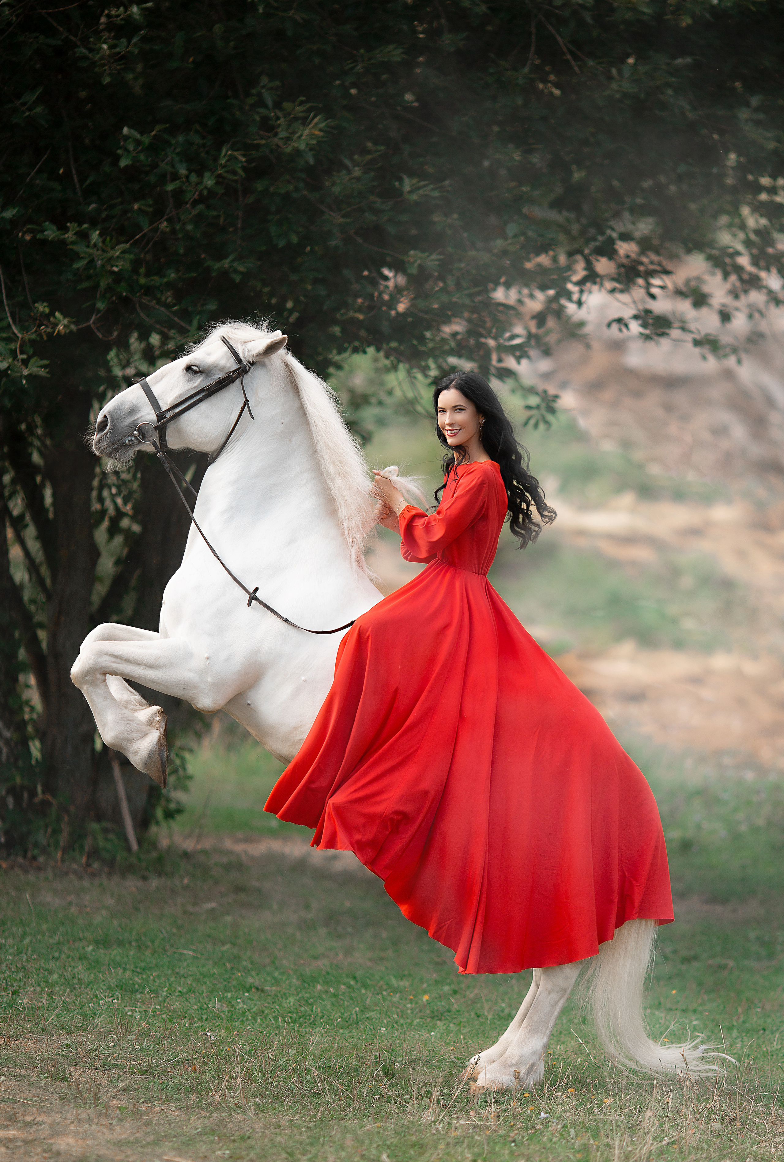 Оксана и Воробей. Фотосессия с лошадьми в Нижнем Новгороде