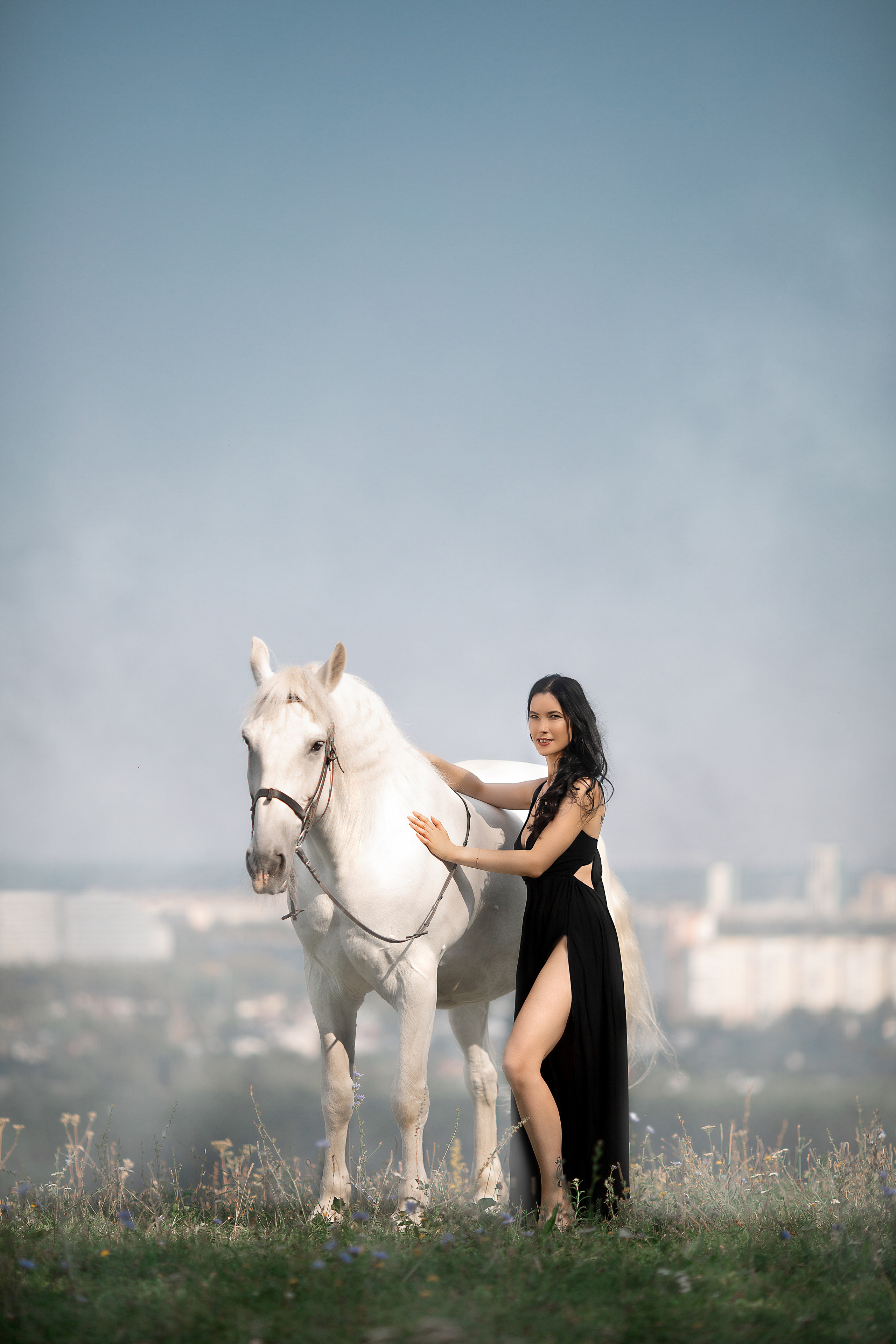 Оксана и Воробей. Фотосессия с лошадьми в Нижнем Новгороде