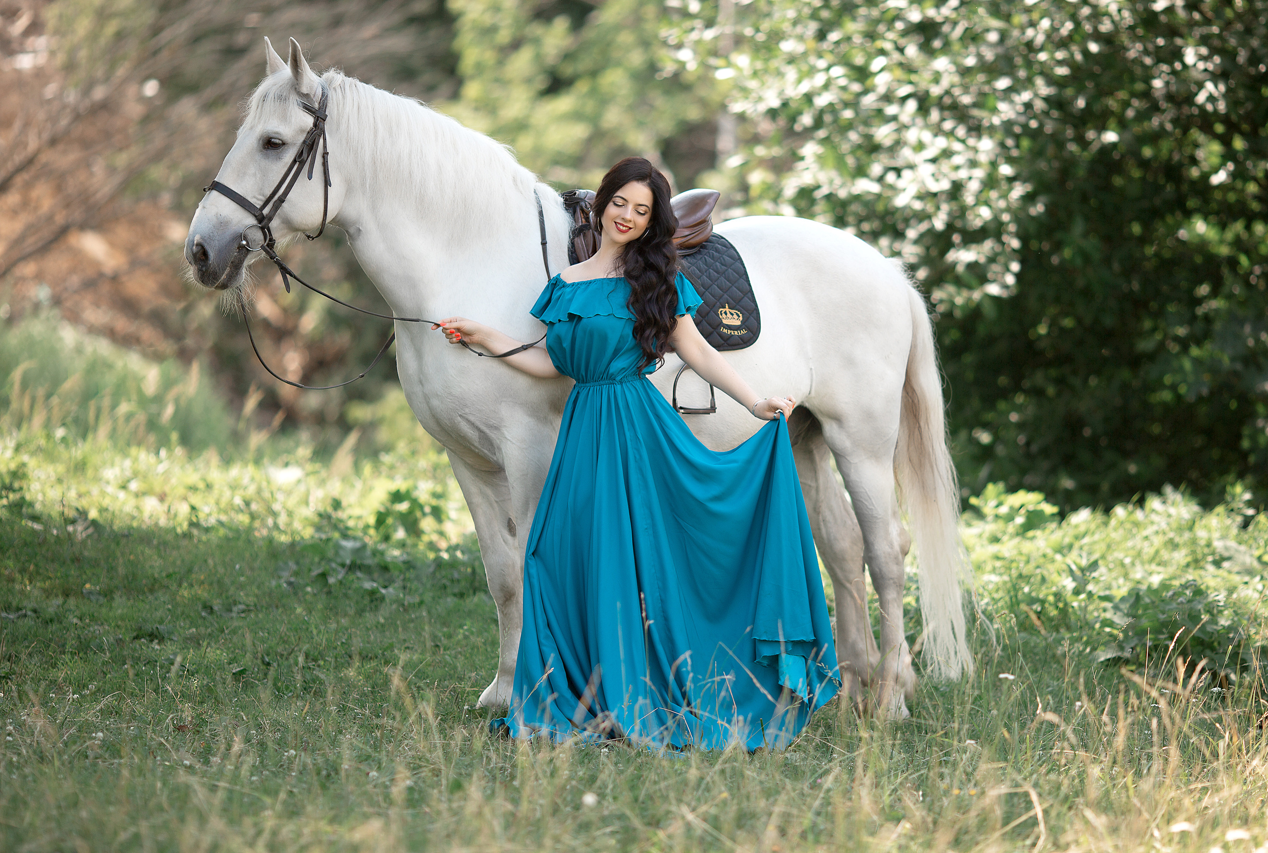 Екатерина и Воробушек. Фотосессия с лошадьми в Нижнем Новгороде