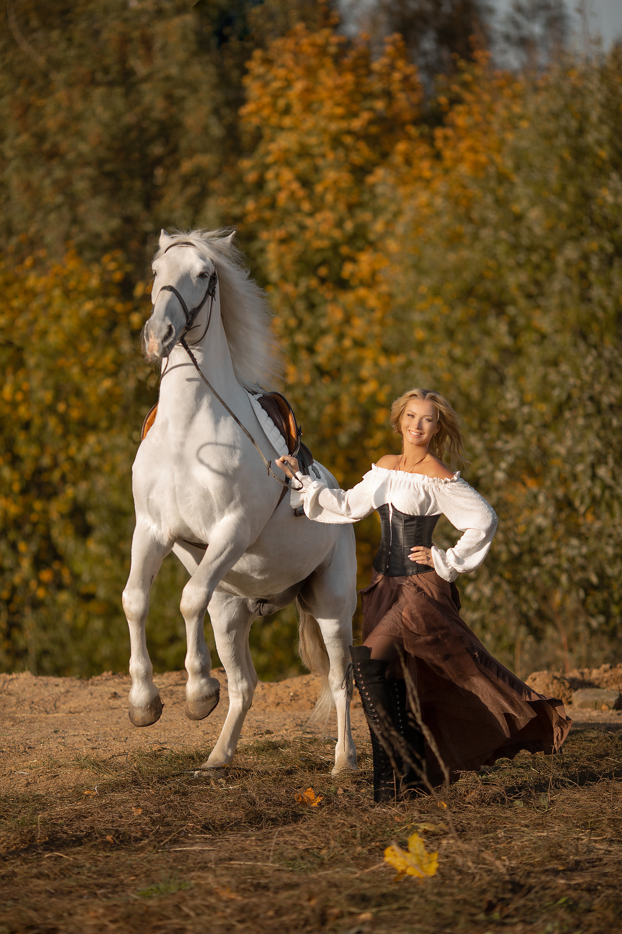 Фотосессия Кристины и Воробья. Фотосессия с лошадьми в Нижнем Новгороде