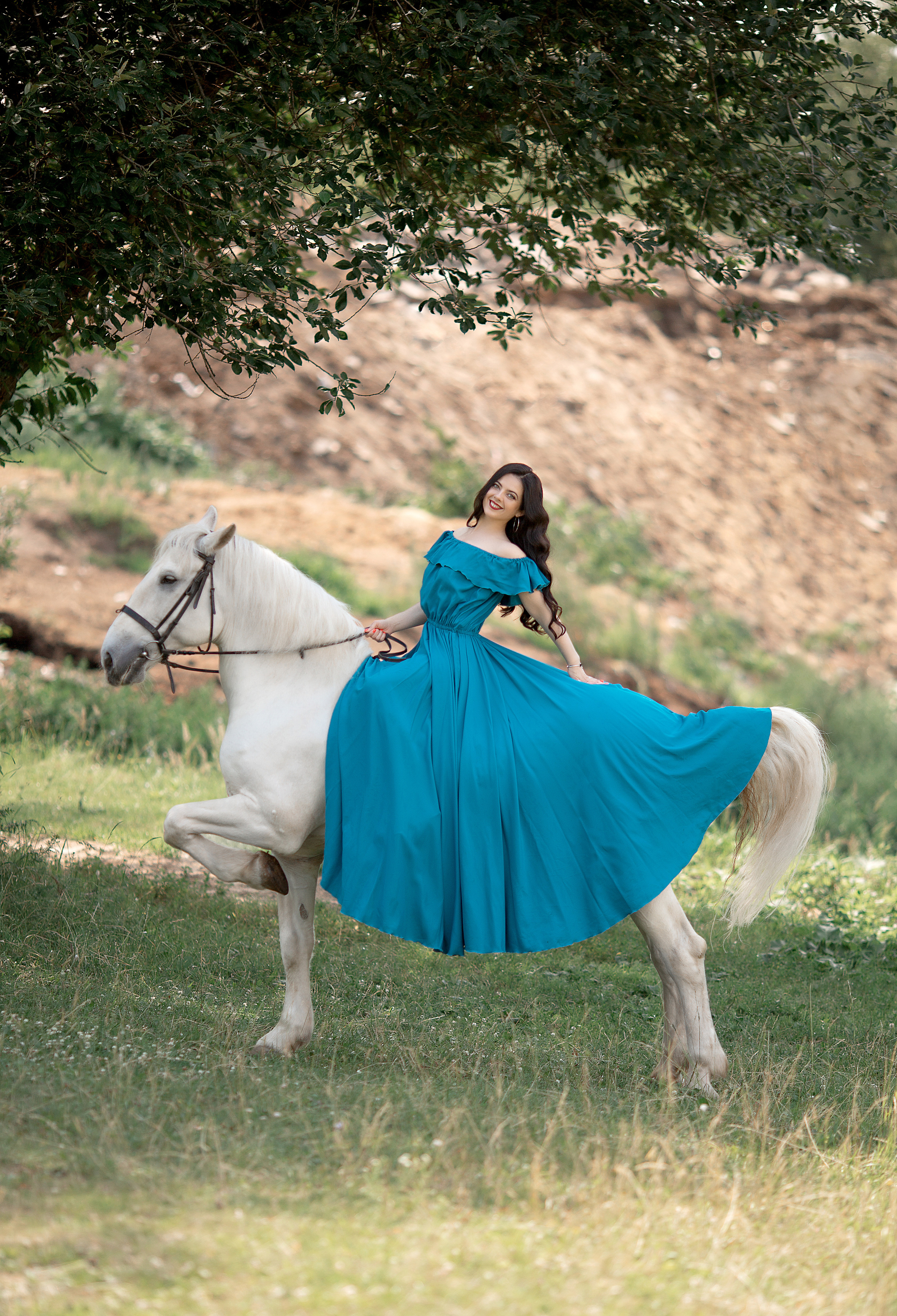 Екатерина и Воробушек. Фотосессия с лошадьми в Нижнем Новгороде