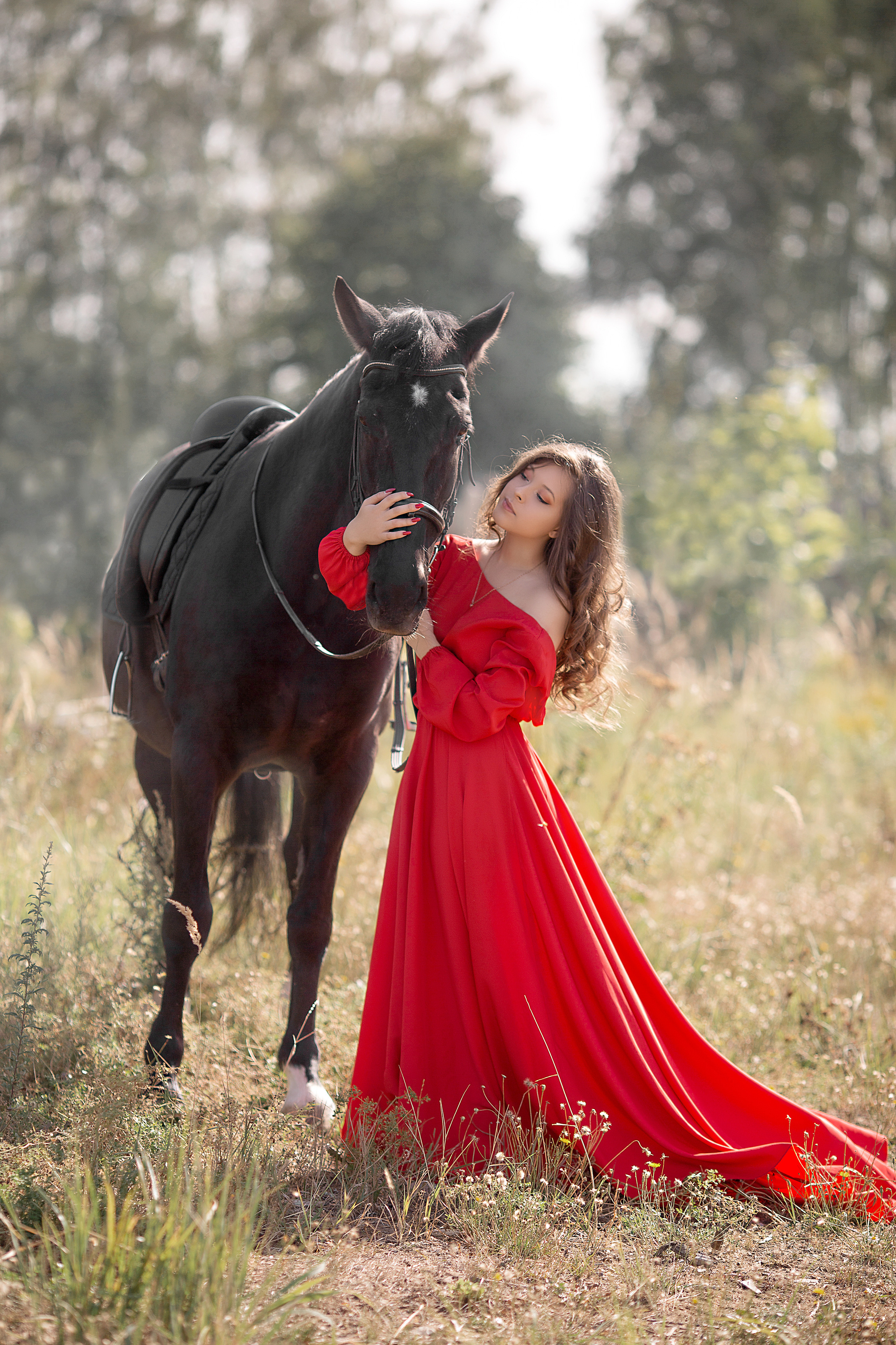 Екатерина и Жасмин 04.09.22. Фотосессия с лошадьми в Нижнем Новгороде