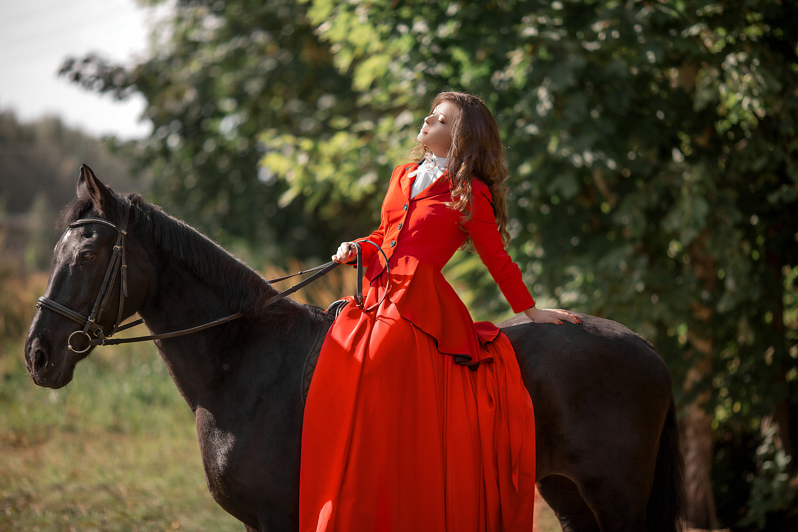 Екатерина и Жасмин 04.09.22. Фотосессия с лошадьми в Нижнем Новгороде