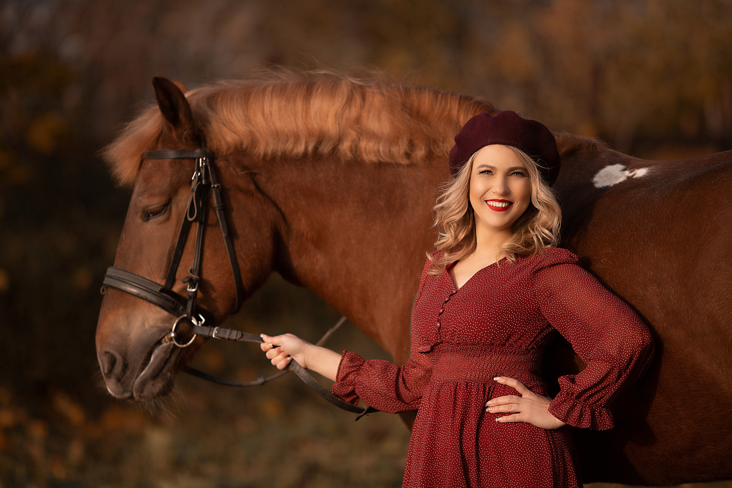 Оксана и Радуга. Фотосессия с лошадьми в Нижнем Новгороде